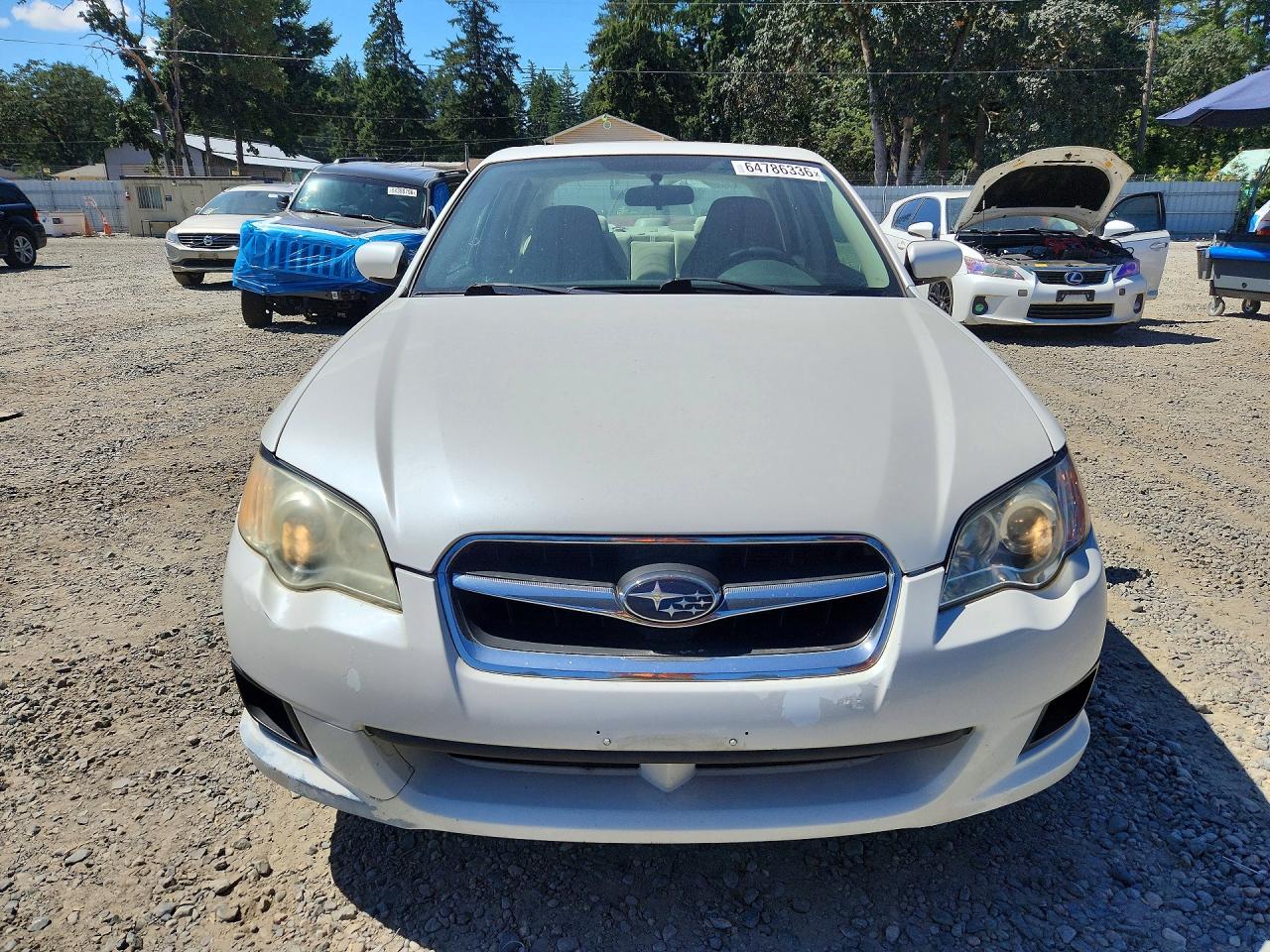 2009 Subaru Legacy 2.5i White vin: 4S3BL616197236540