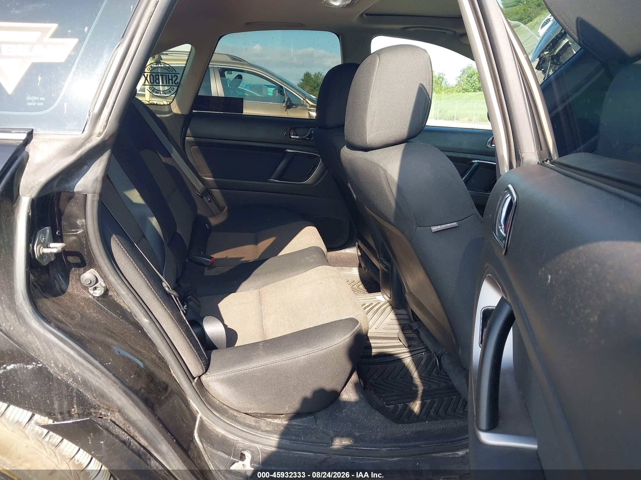 2007 Subaru Legacy 2.5i Черный vin: 4S3BL616277208923
