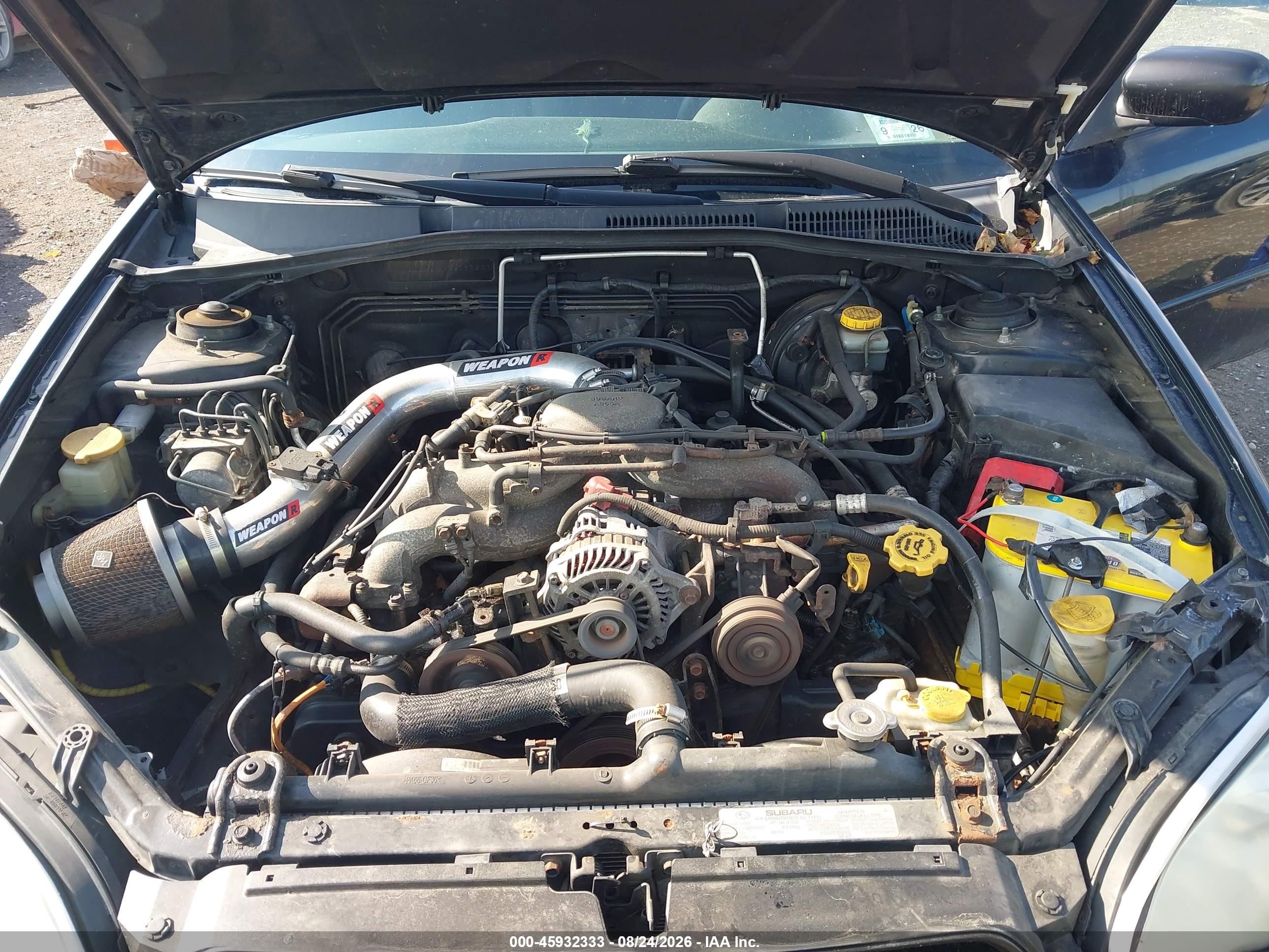 2007 Subaru Legacy 2.5i Черный vin: 4S3BL616277208923