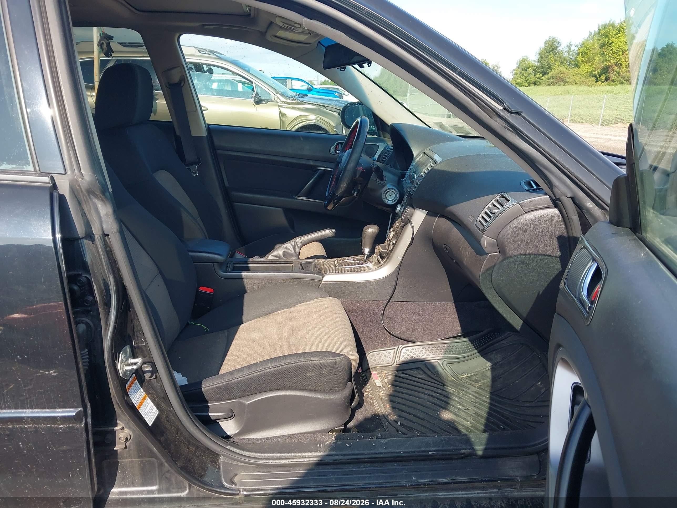 2007 Subaru Legacy 2.5i Черный vin: 4S3BL616277208923