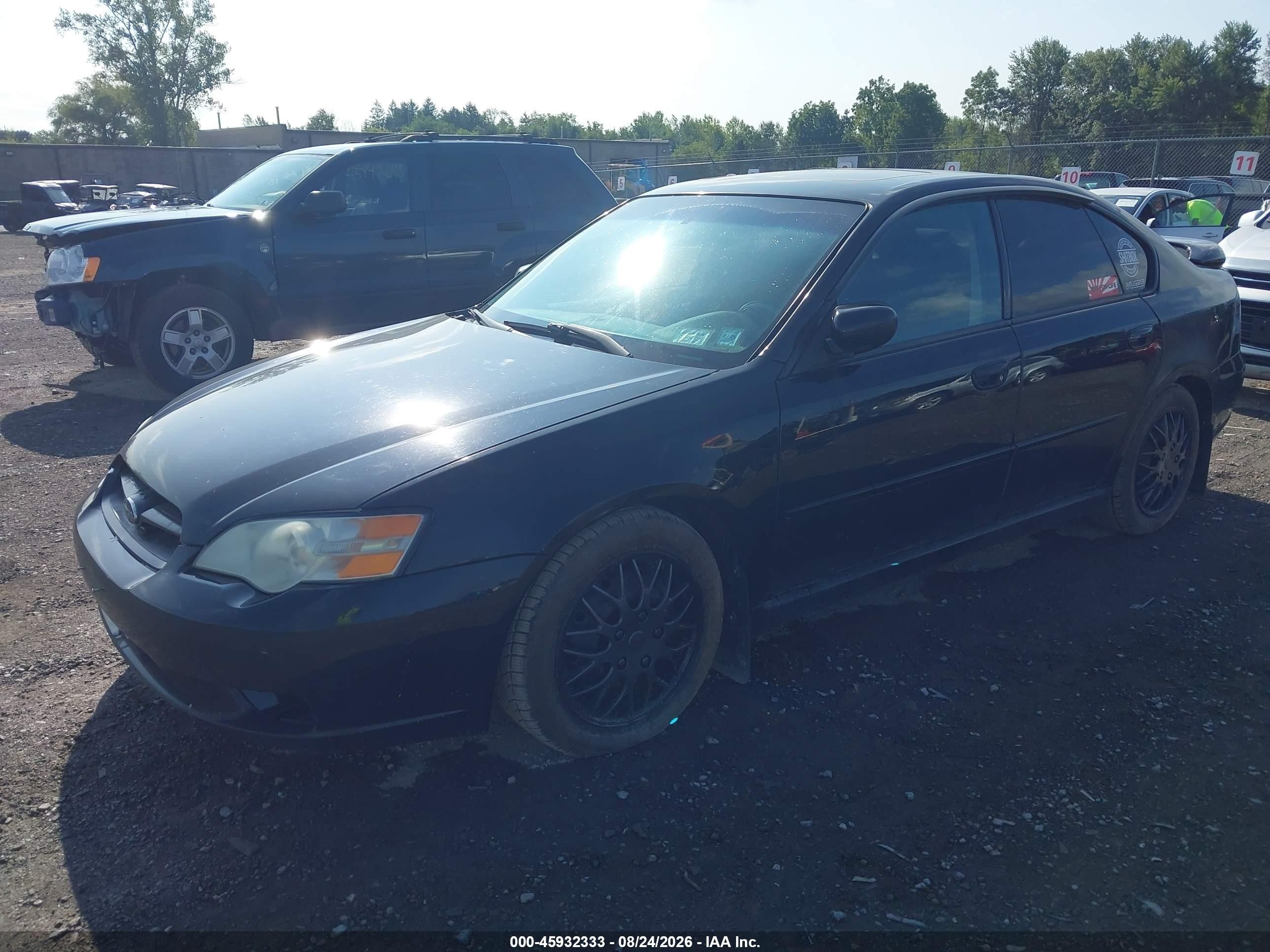 2007 Subaru Legacy 2.5i Черный vin: 4S3BL616277208923