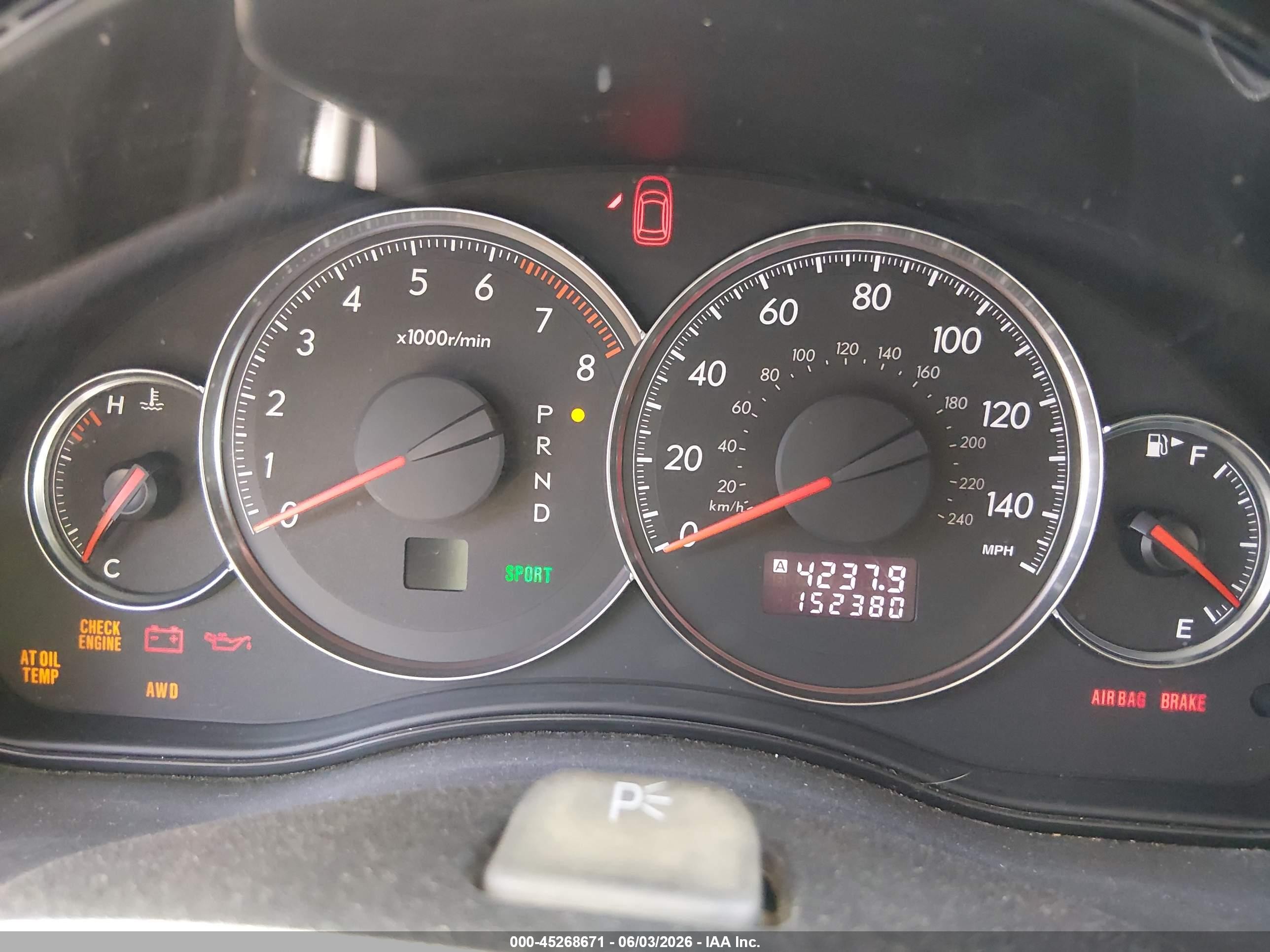 2008 Subaru Legacy 2.5i Черный vin: 4S3BL616387222895