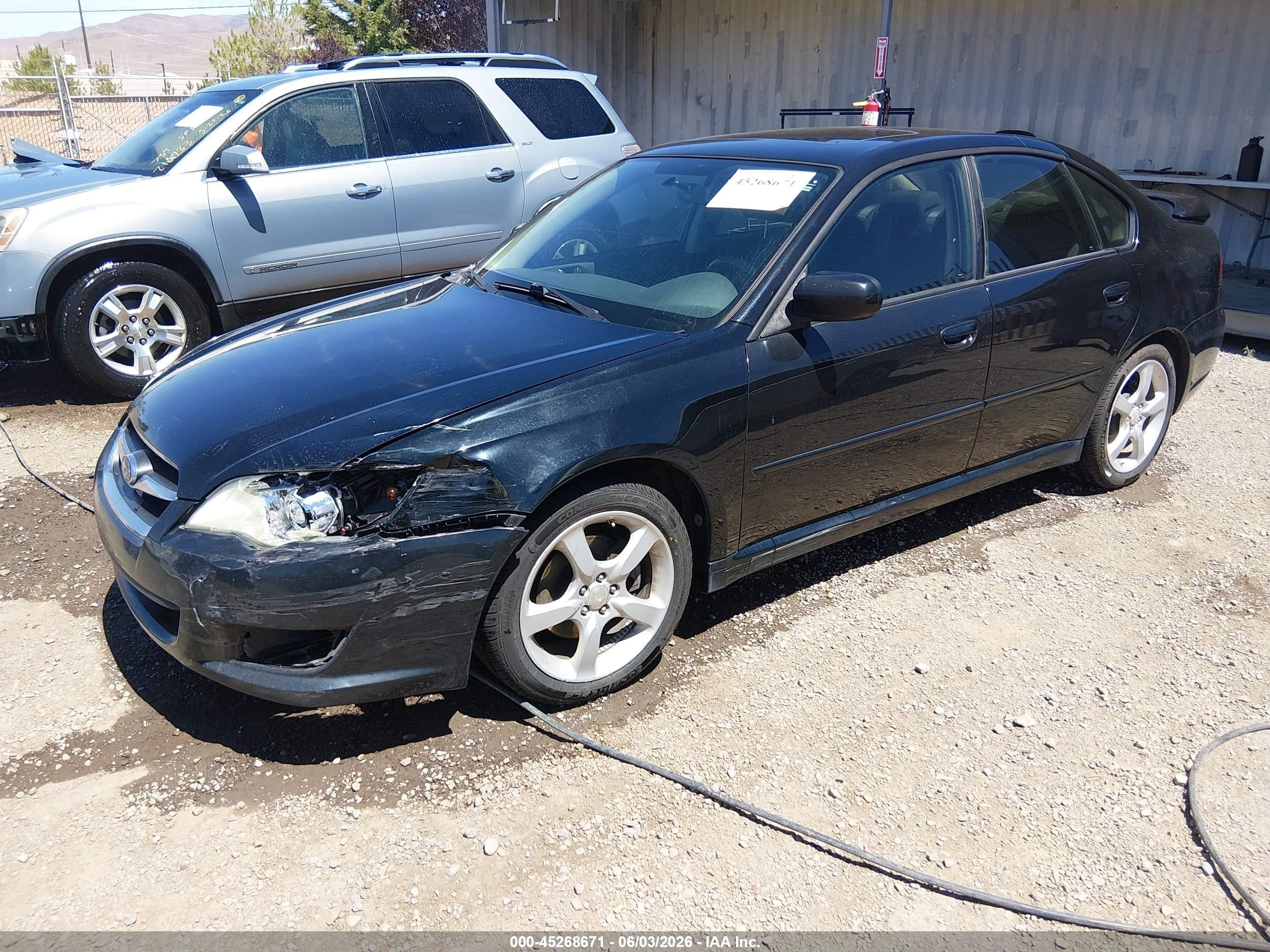 2008 Subaru Legacy 2.5i Черный vin: 4S3BL616387222895