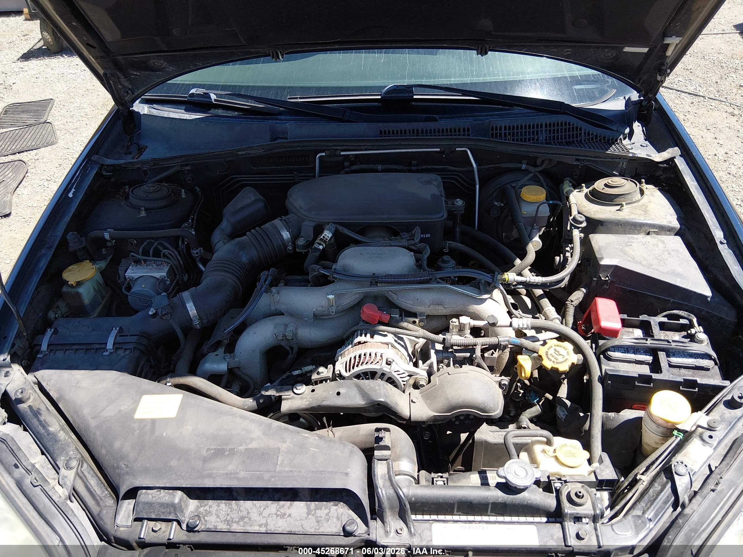 2008 Subaru Legacy 2.5i Черный vin: 4S3BL616387222895