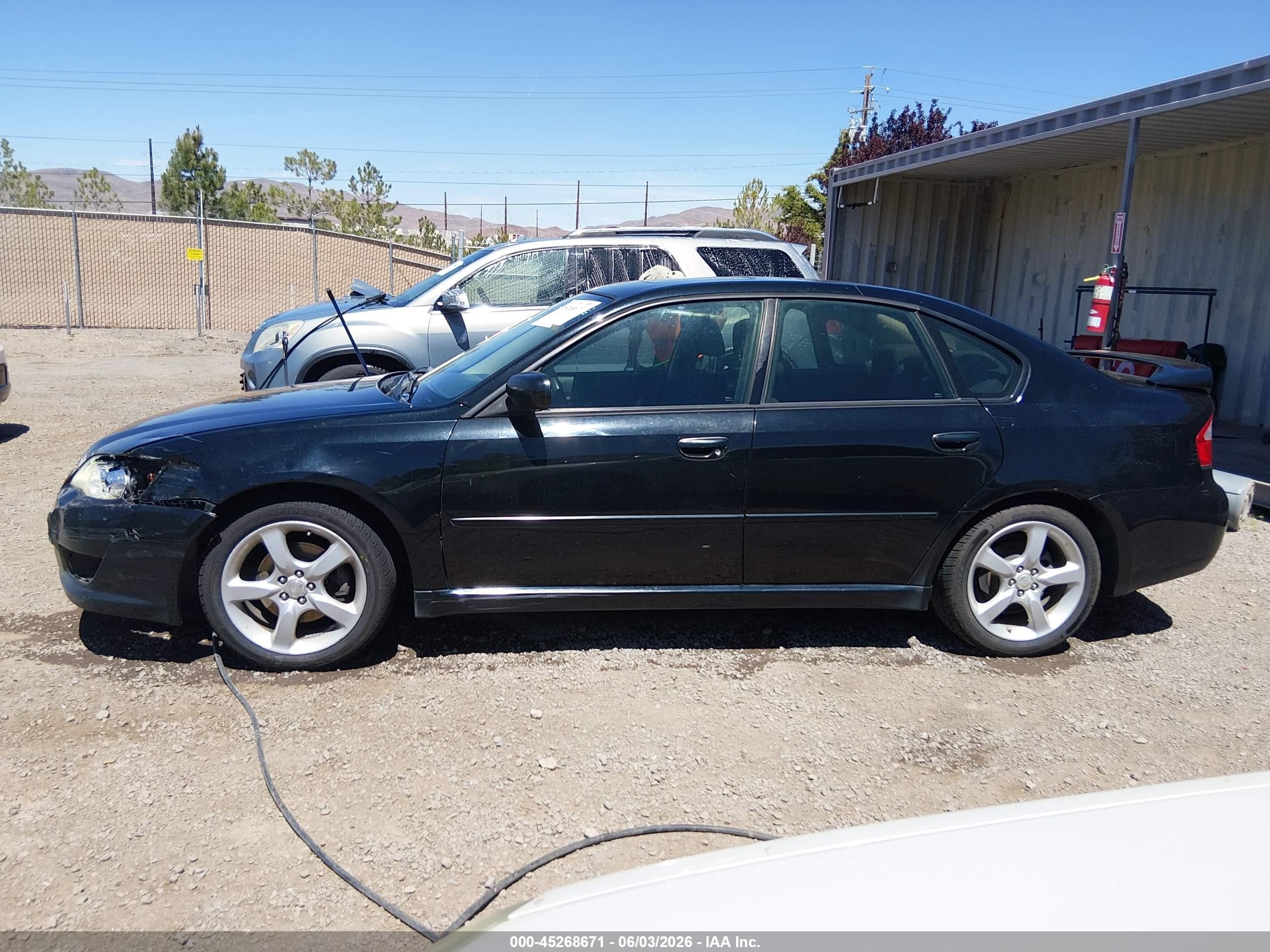 2008 Subaru Legacy 2.5i Черный vin: 4S3BL616387222895