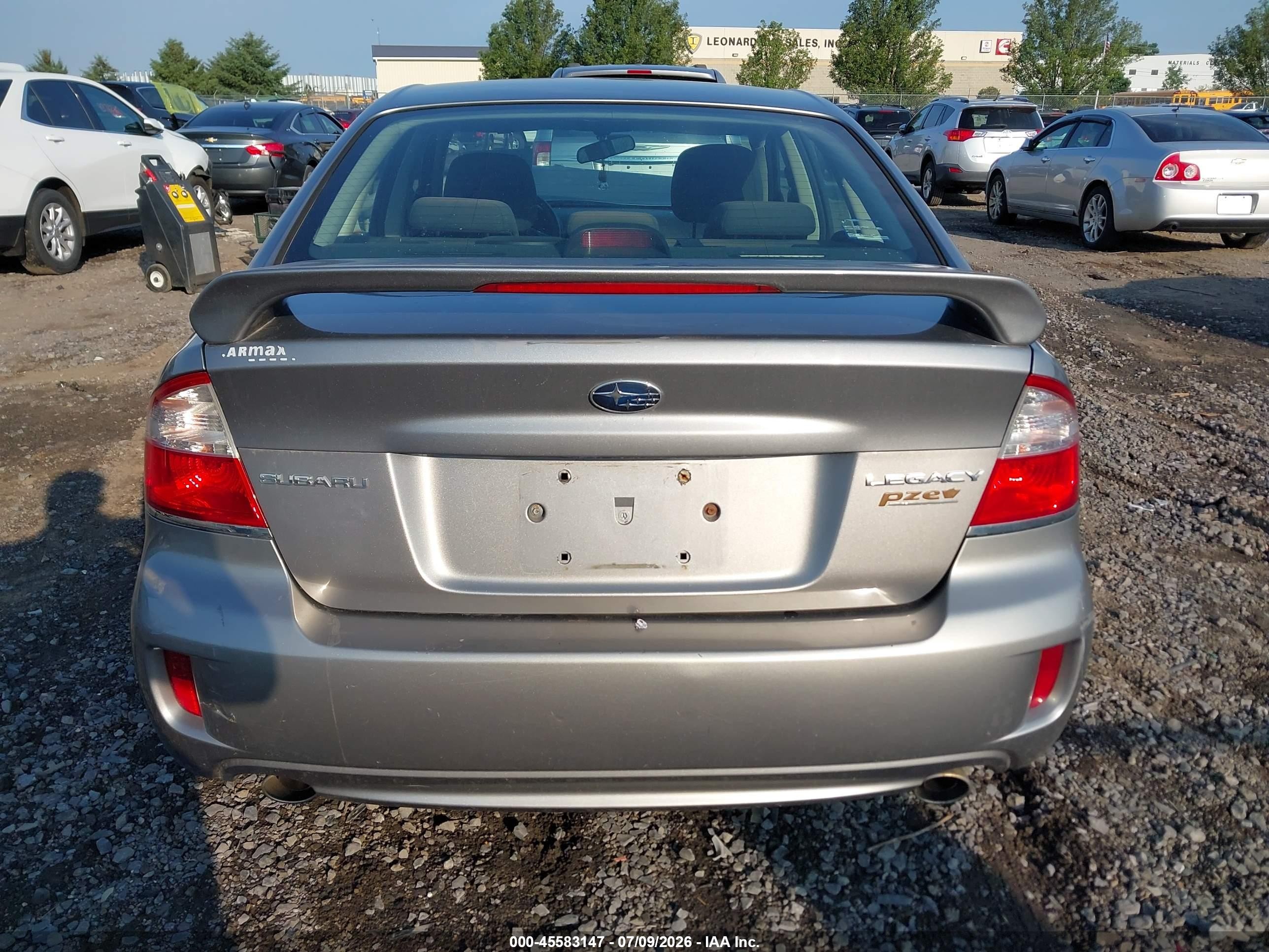 2009 Subaru Legacy 2.5i Gray vin: 4S3BL616397224812