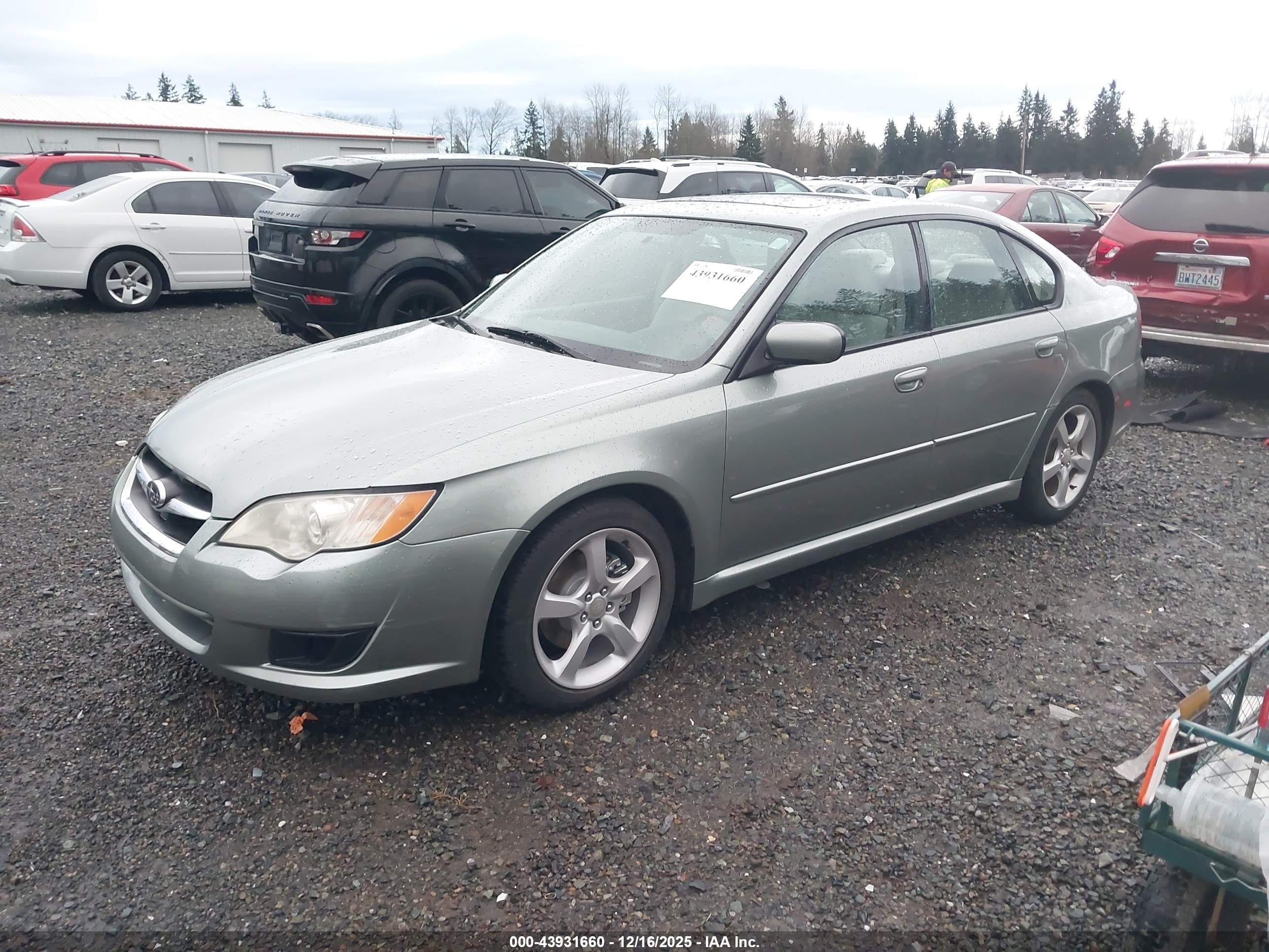 2009 Subaru Legacy 2.5i Green vin: 4S3BL616397227712