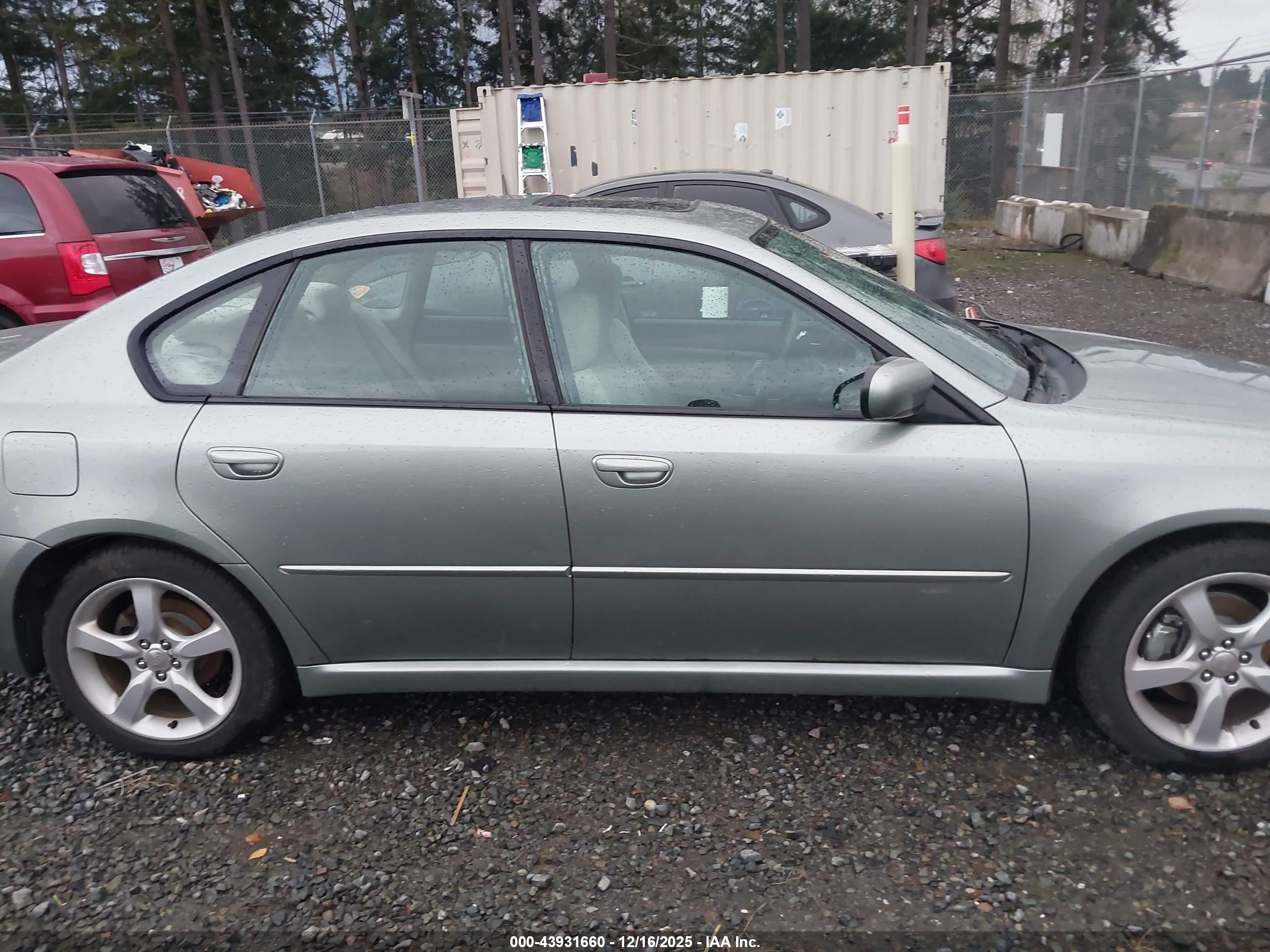 2009 Subaru Legacy 2.5i Green vin: 4S3BL616397227712