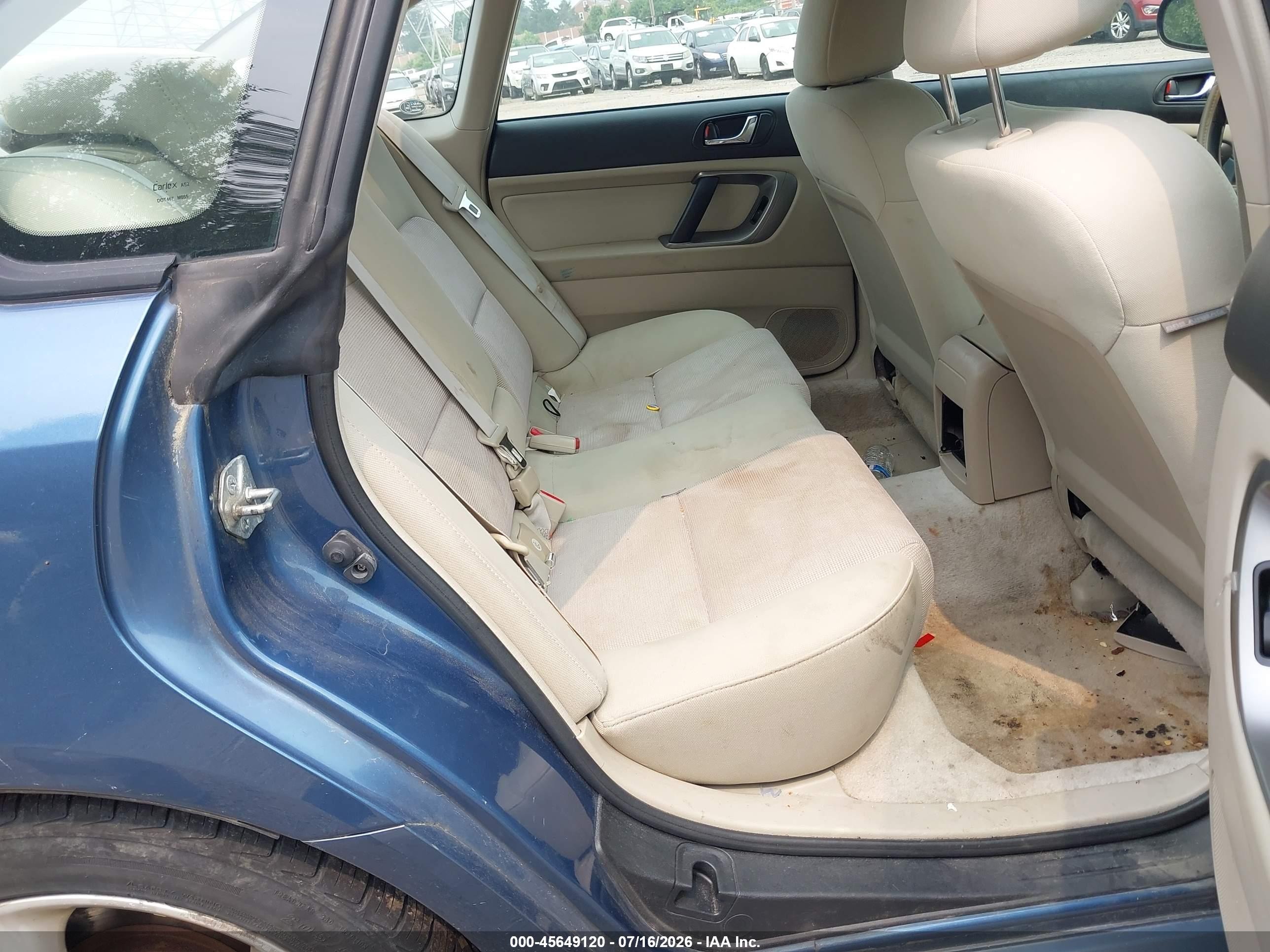 2007 Subaru Legacy 2.5i Light Blue vin: 4S3BL616477203576