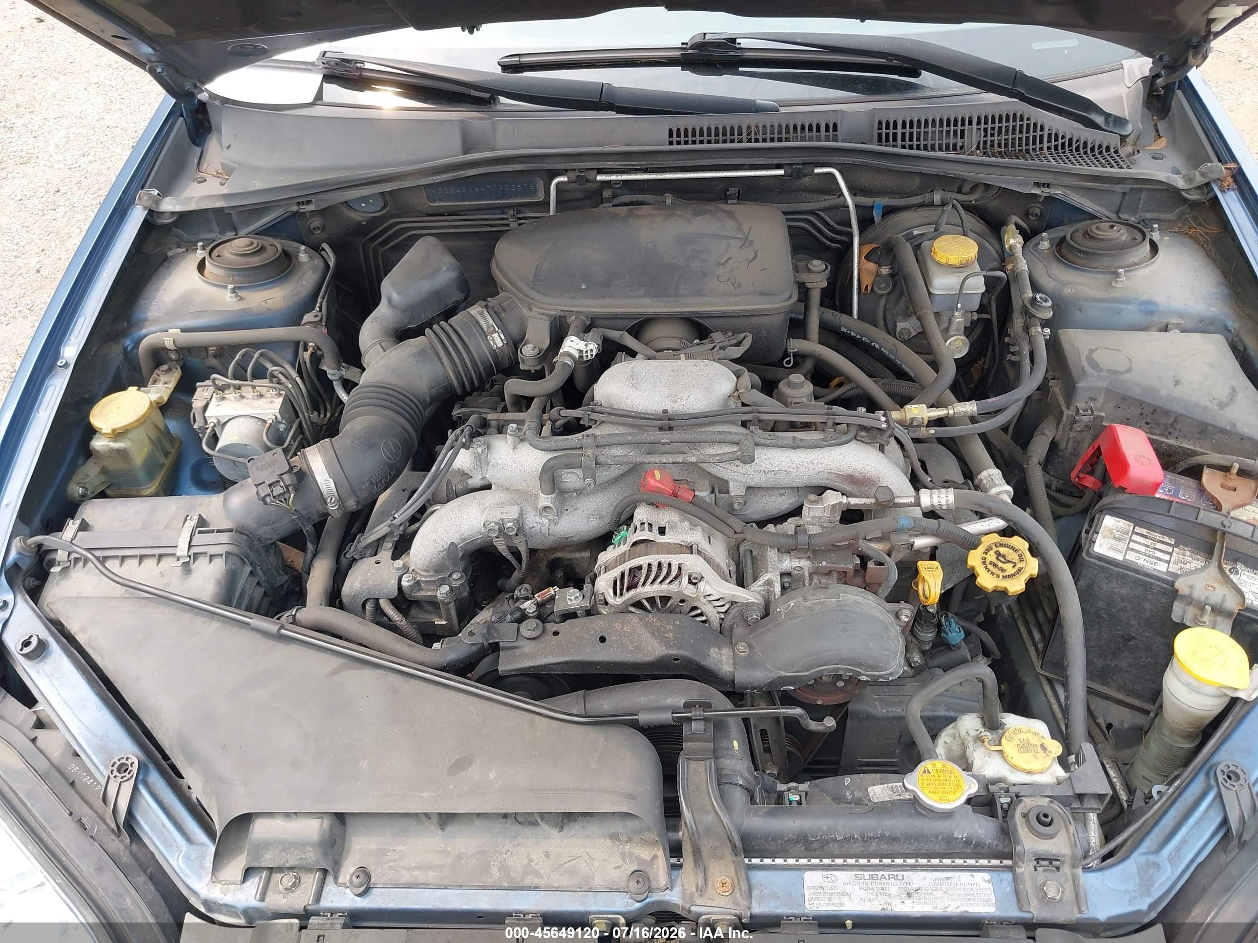 2007 Subaru Legacy 2.5i Light Blue vin: 4S3BL616477203576