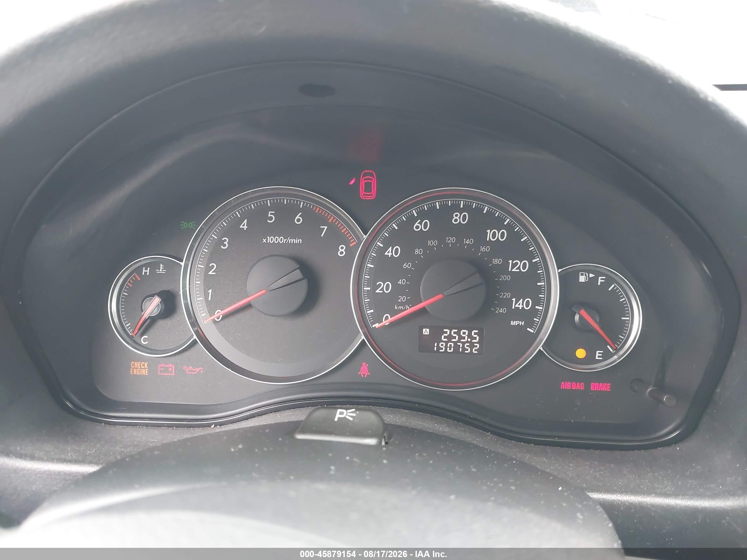 2008 Subaru Legacy 2.5i Серебряный vin: 4S3BL616486202614