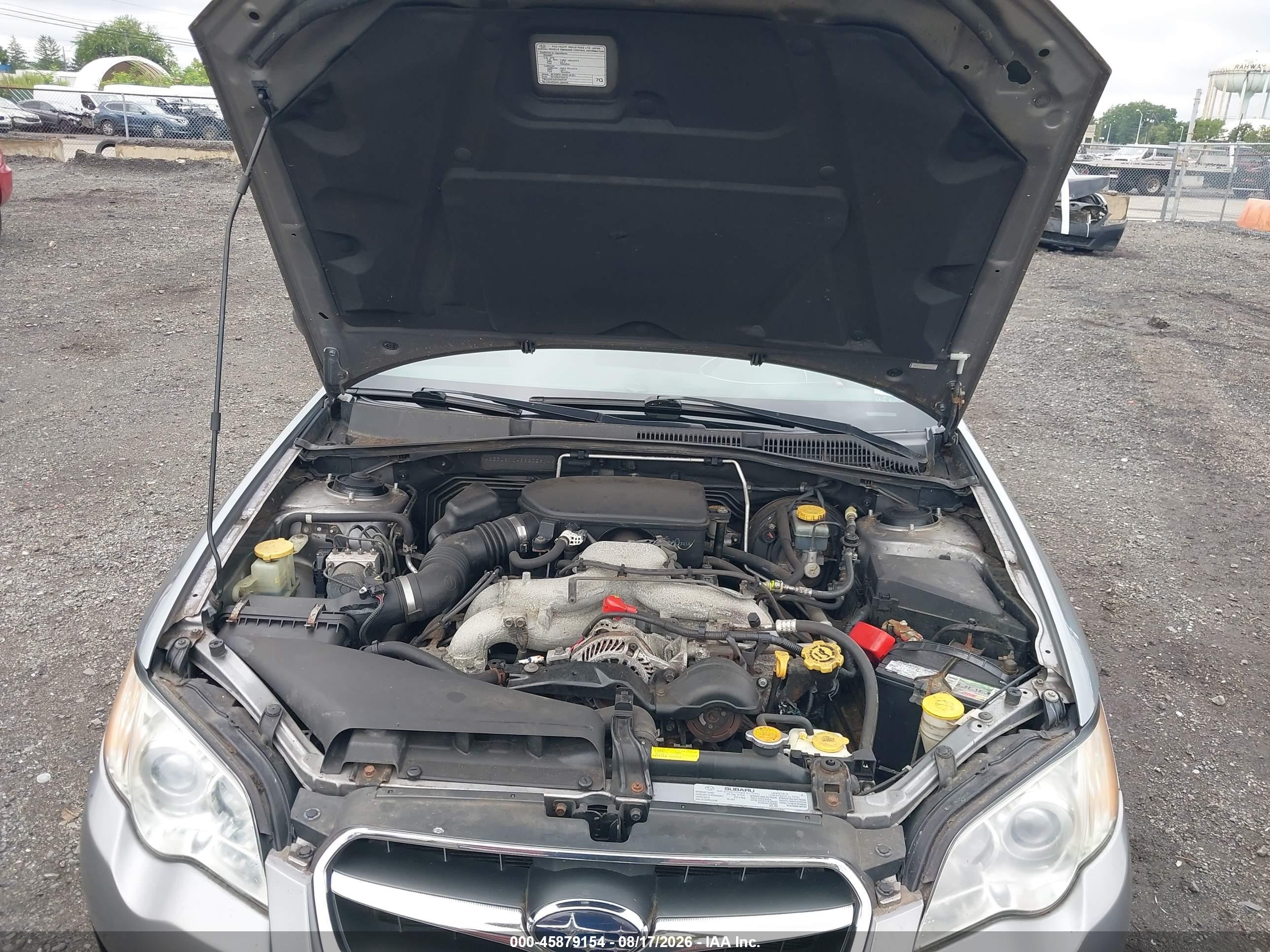 2008 Subaru Legacy 2.5i Серебряный vin: 4S3BL616486202614