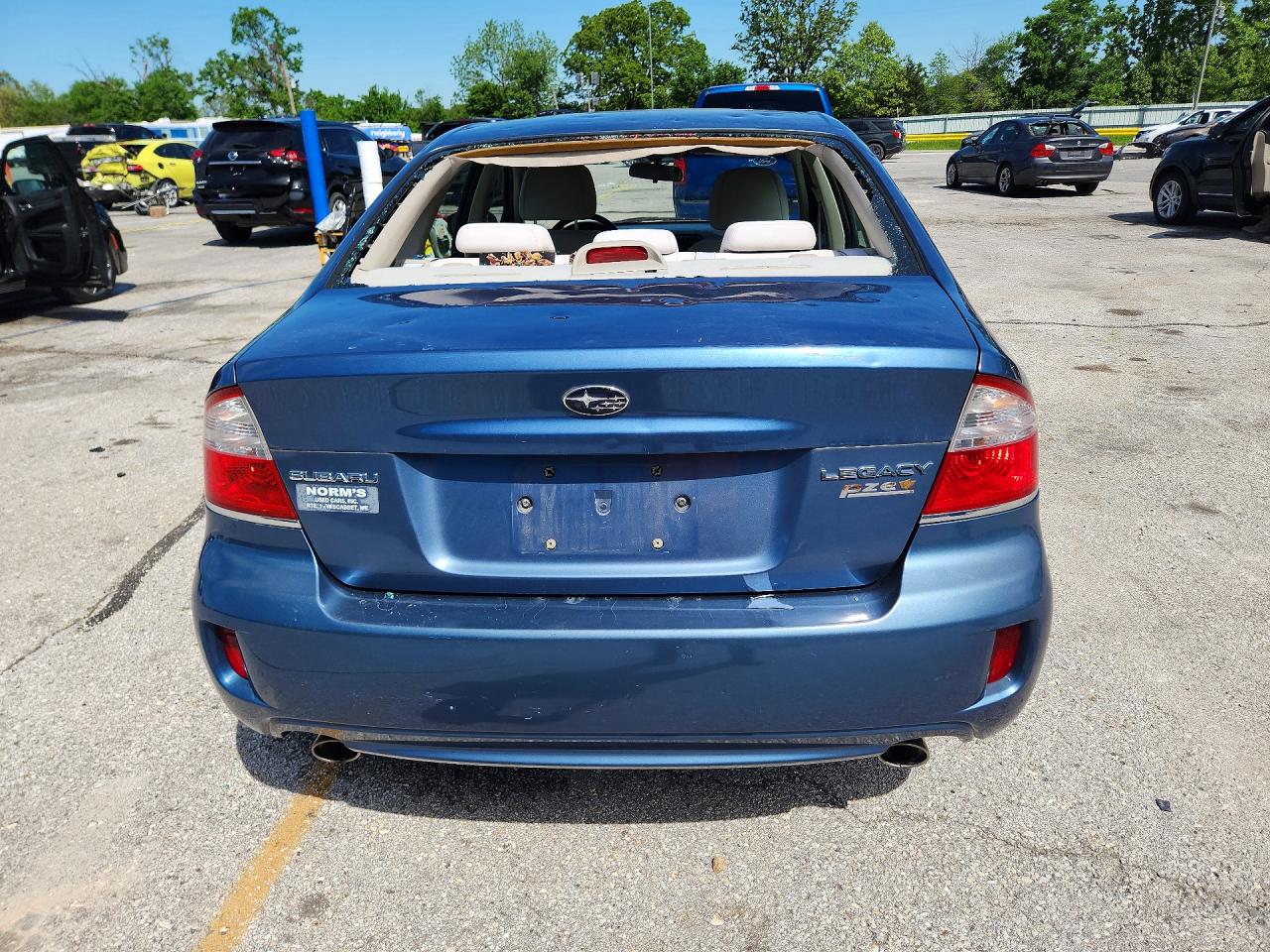 2008 Subaru Legacy 2.5i Blue vin: 4S3BL616487213509