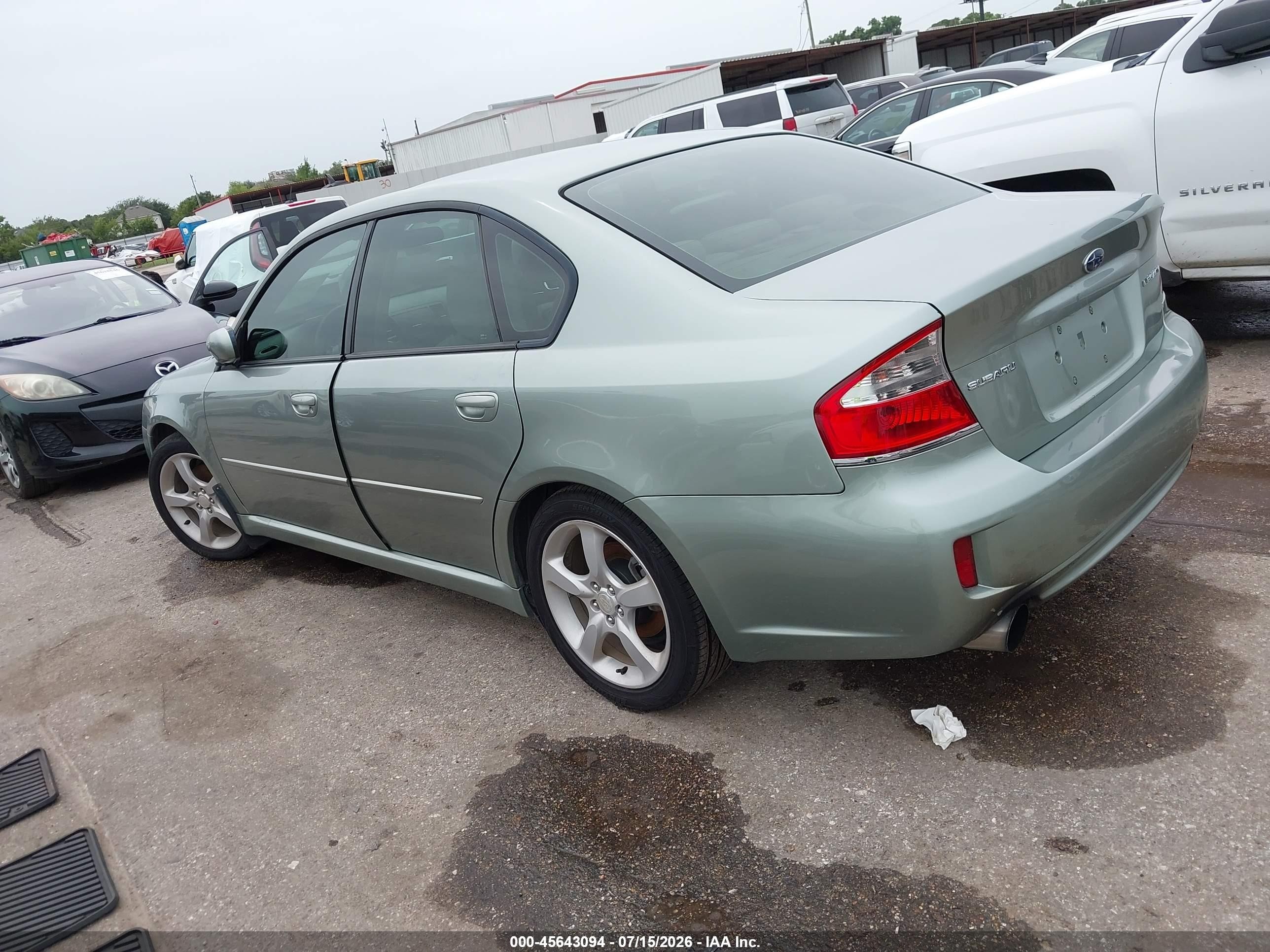2009 Subaru Legacy 2.5i Silver vin: 4S3BL616496218720