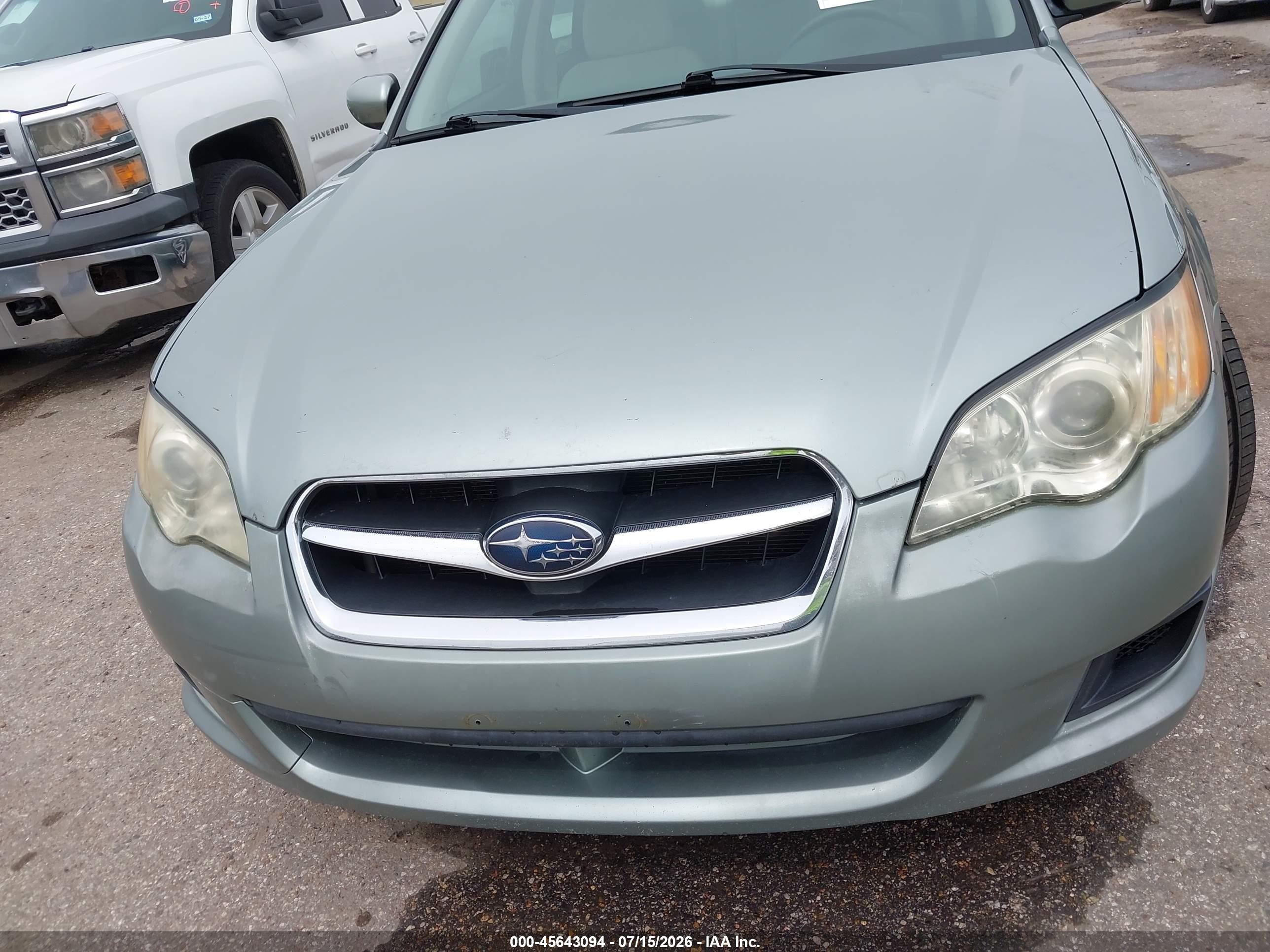 2009 Subaru Legacy 2.5i Silver vin: 4S3BL616496218720