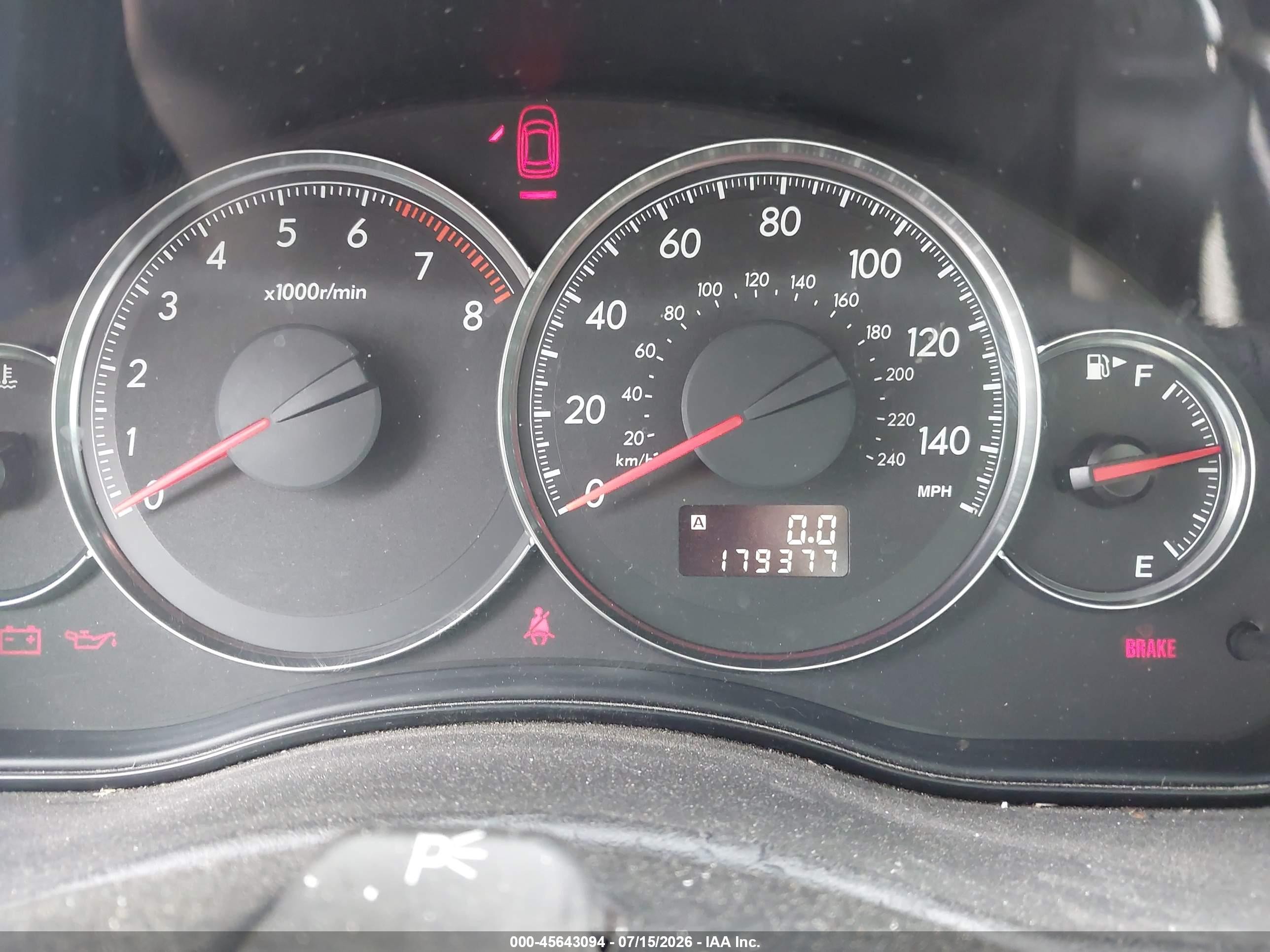 2009 Subaru Legacy 2.5i Silver vin: 4S3BL616496218720