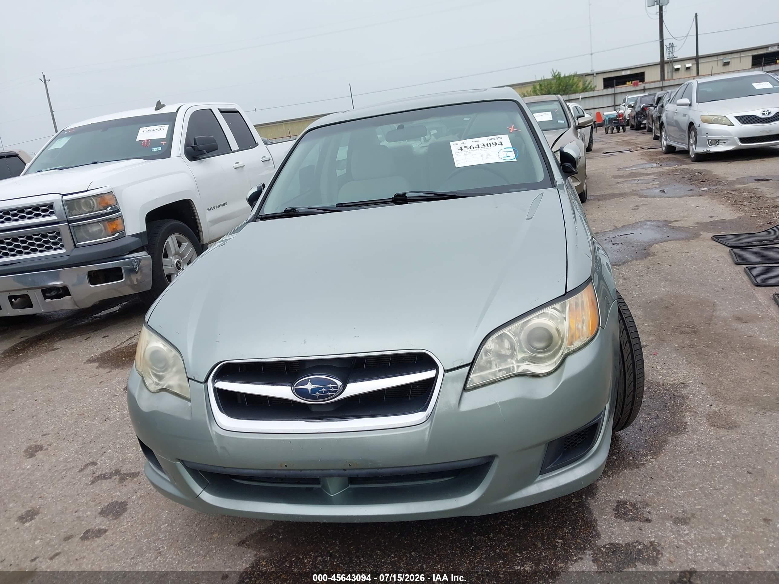 2009 Subaru Legacy 2.5i Silver vin: 4S3BL616496218720