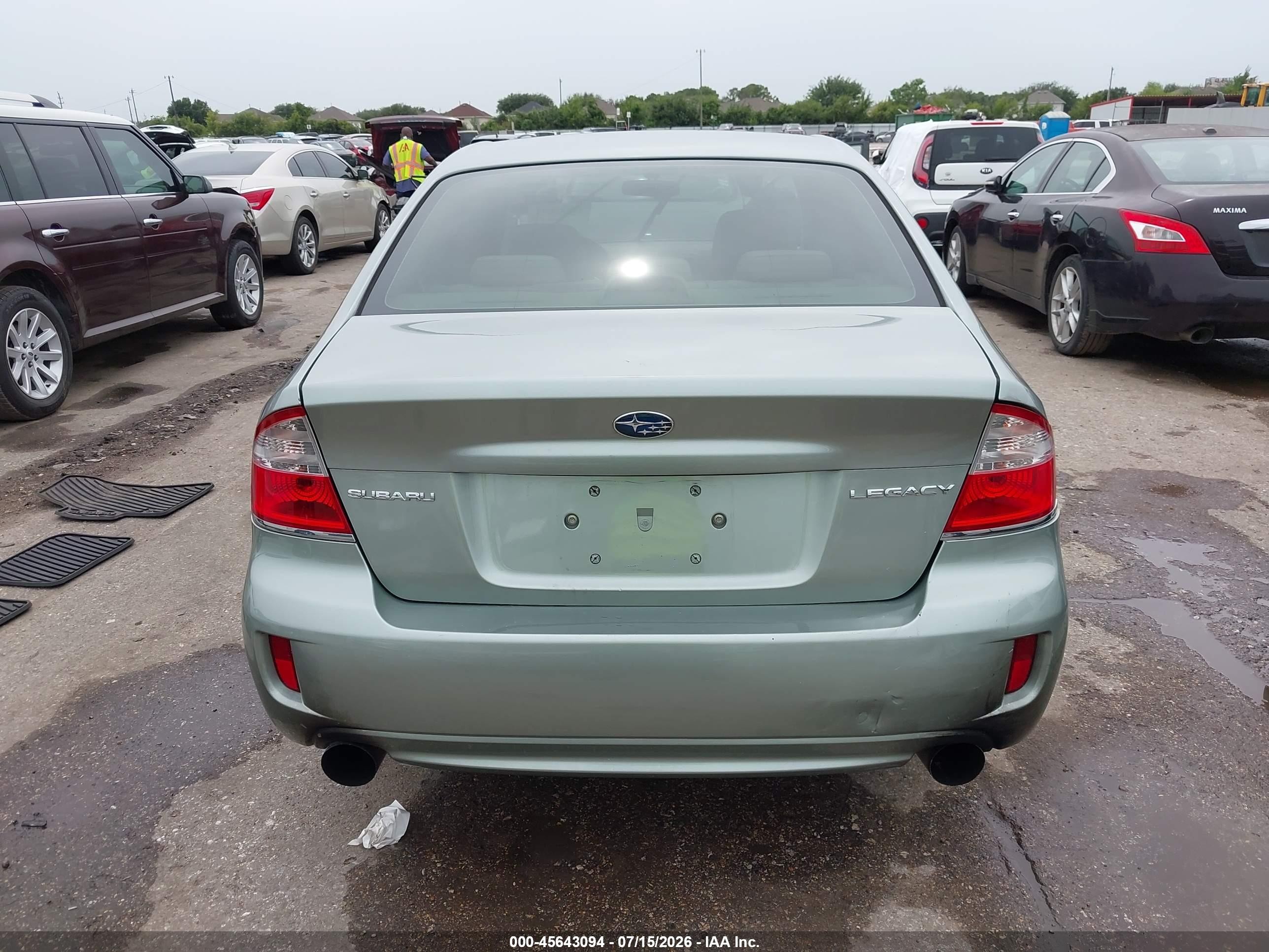 2009 Subaru Legacy 2.5i Silver vin: 4S3BL616496218720