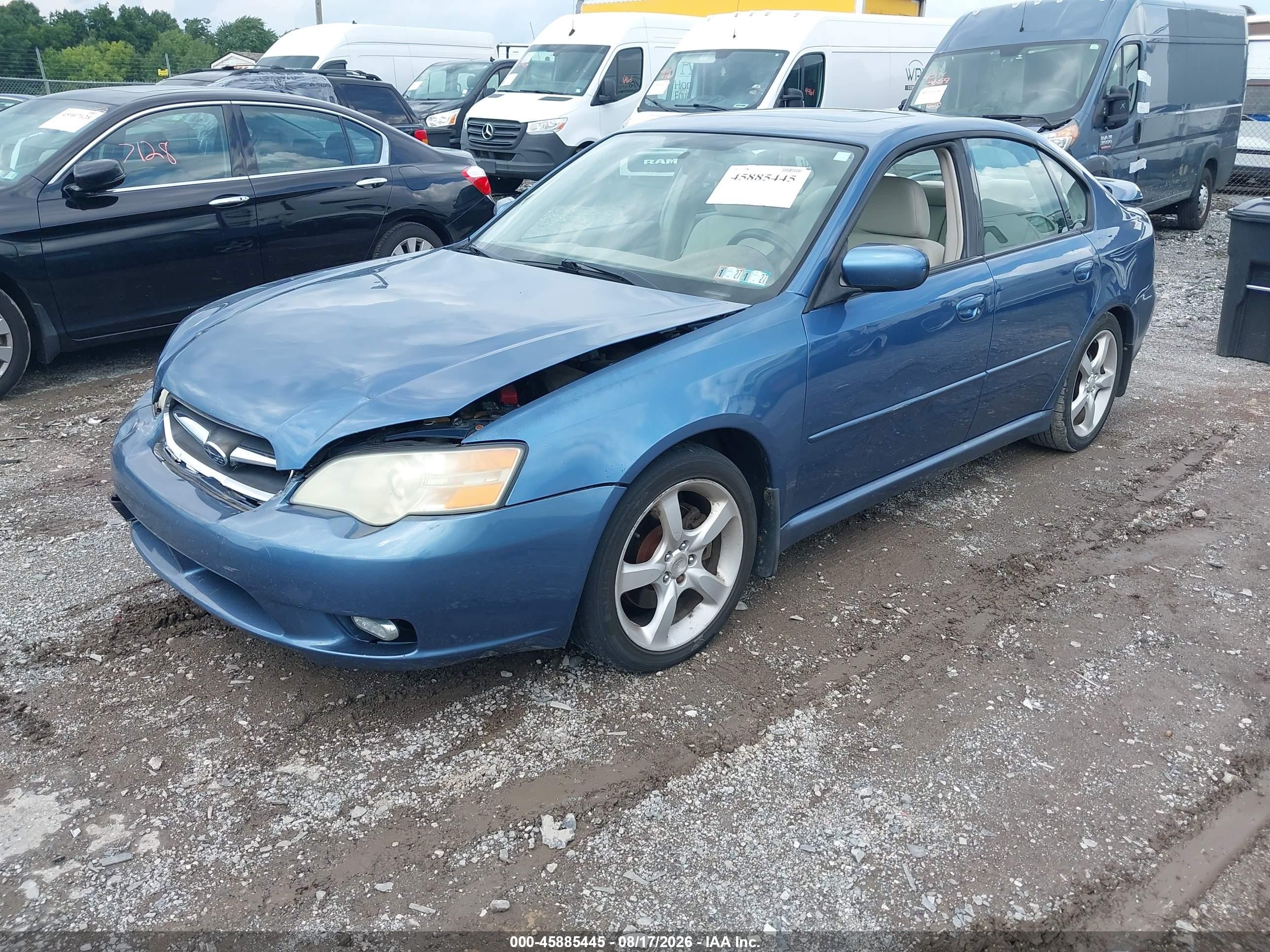 2007 Subaru Legacy 2.5i Blue vin: 4S3BL616577200816