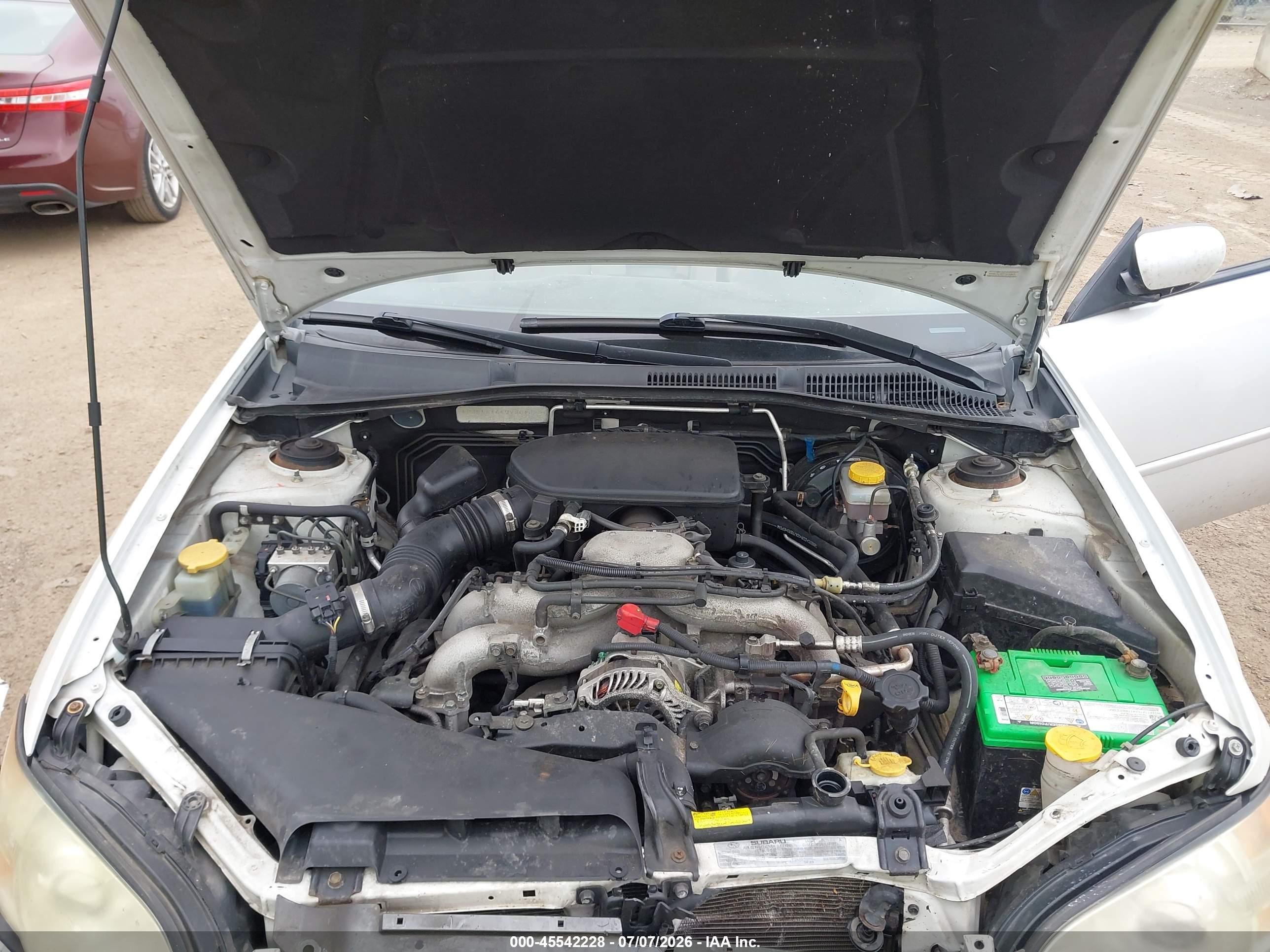 2007 Subaru Legacy 2.5i Белый vin: 4S3BL616577204820