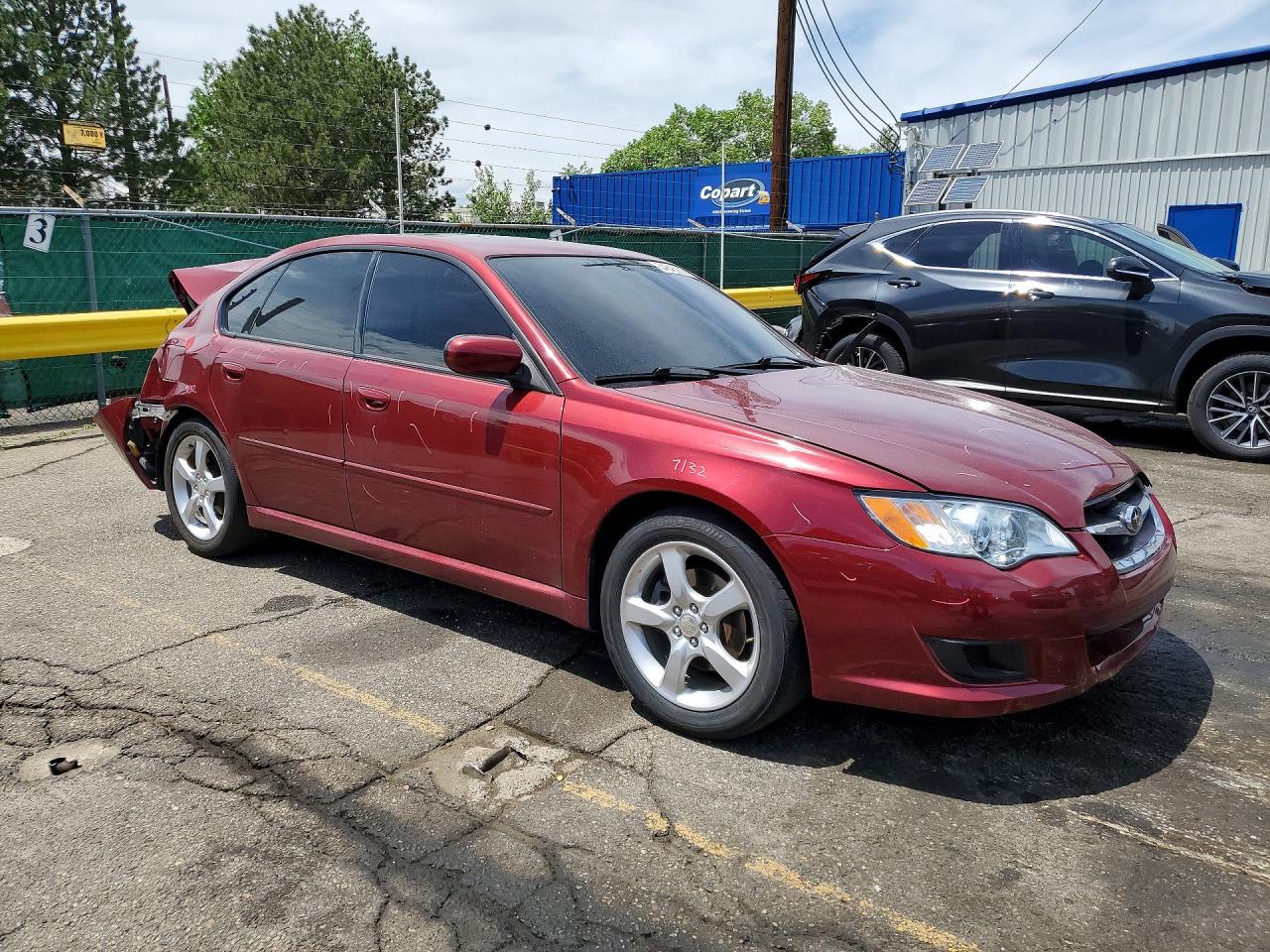 2009 Subaru Legacy 2.5i Burgundy vin: 4S3BL616596224834