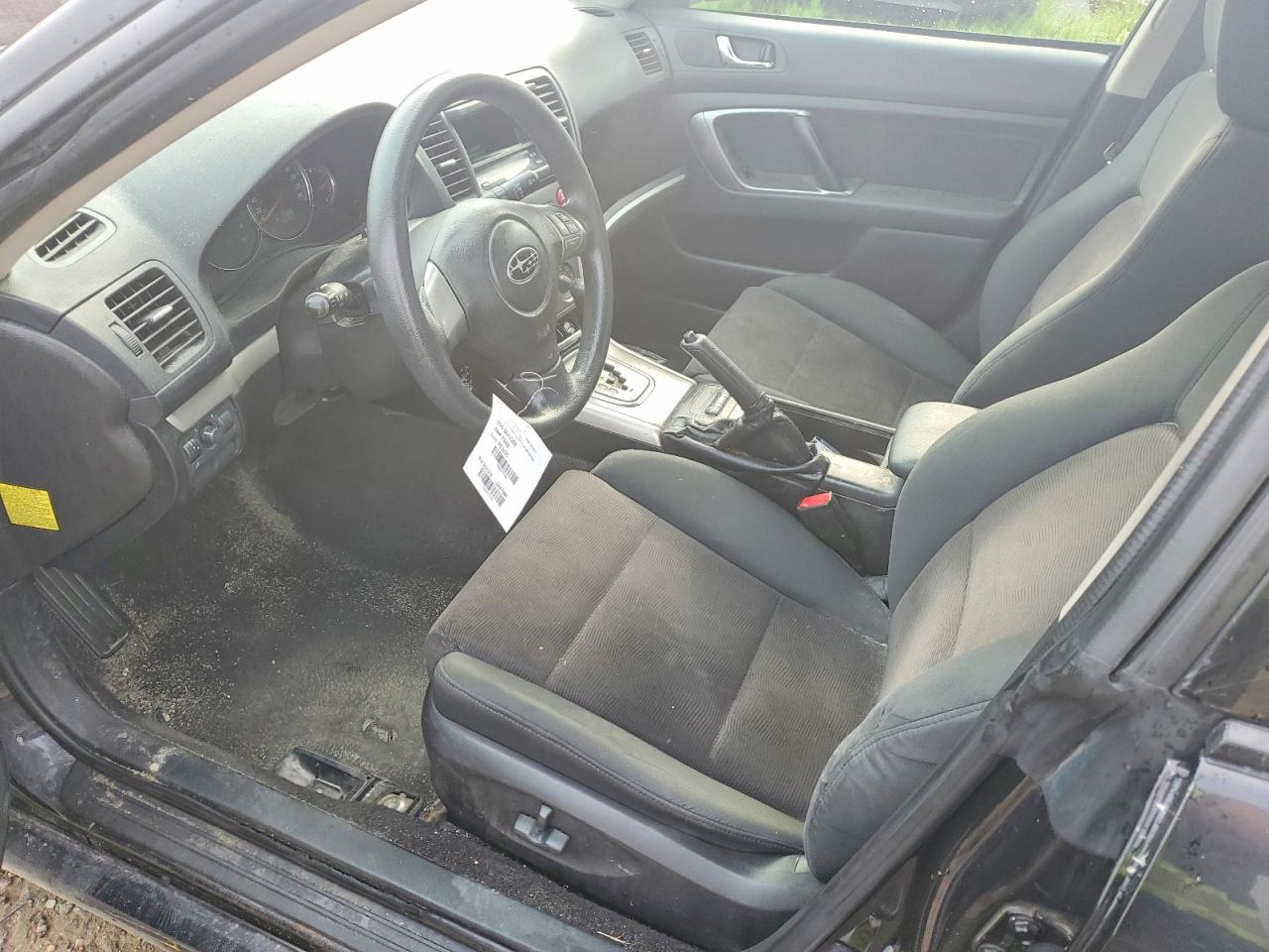 2009 Subaru Legacy 2.5i Black vin: 4S3BL616597200012