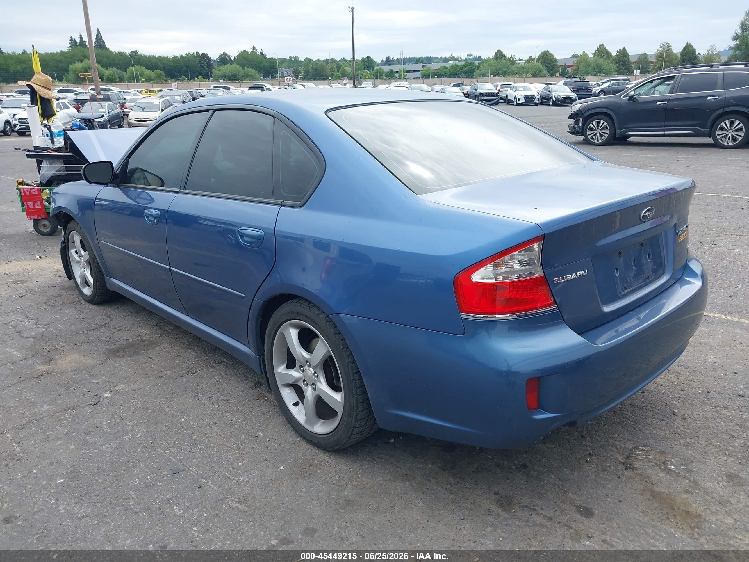 2009 Subaru Legacy 2.5i Синий vin: 4S3BL616597214914