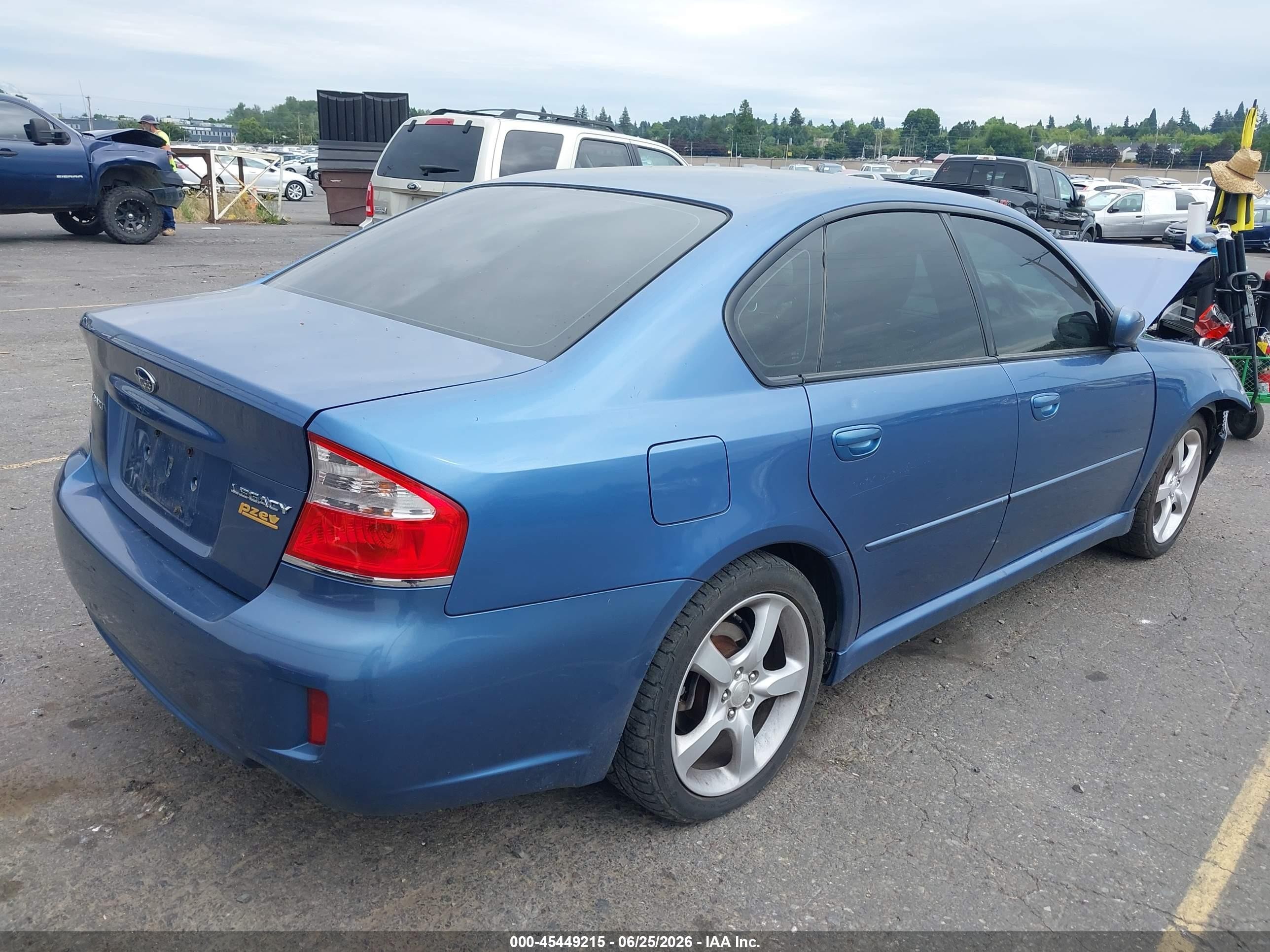 2009 Subaru Legacy 2.5i Синий vin: 4S3BL616597214914