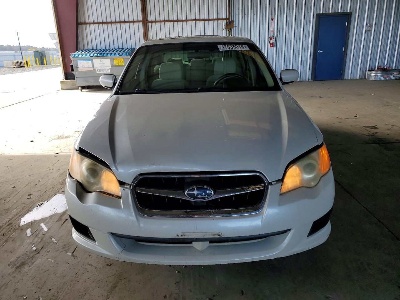 2009 Subaru Legacy 2.5i White vin: 4S3BL616597231552