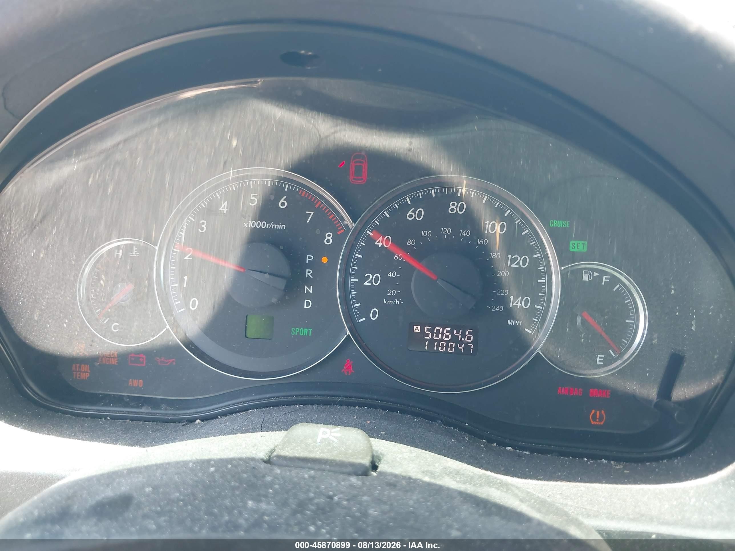 2009 Subaru Legacy 2.5i Красный vin: 4S3BL616597235732