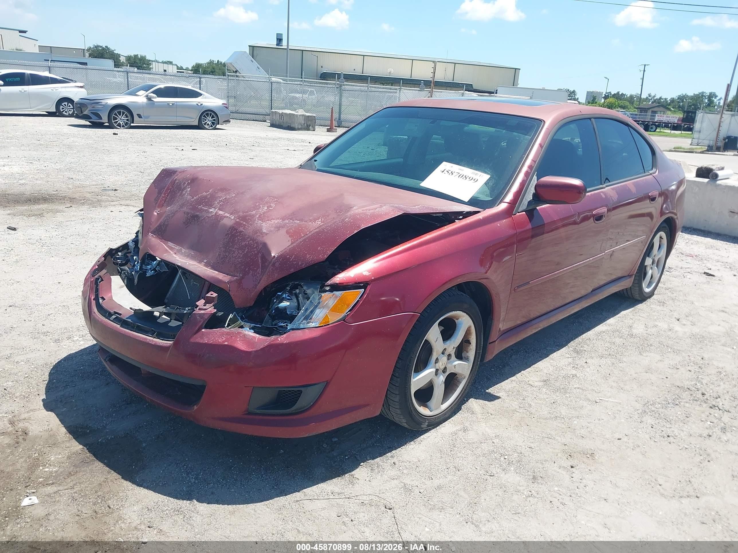 2009 Subaru Legacy 2.5i Красный vin: 4S3BL616597235732