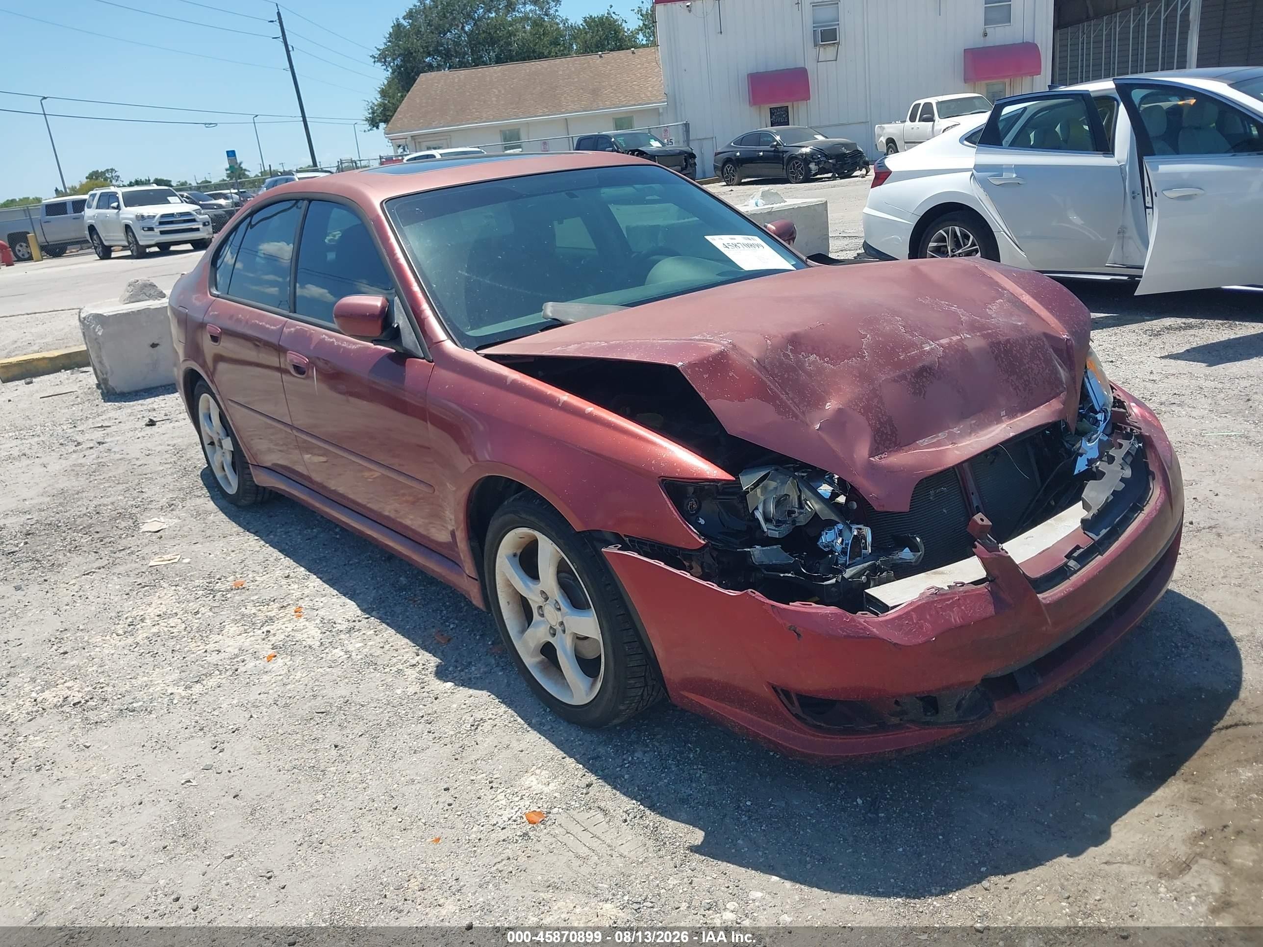 2009 Subaru Legacy 2.5i Red vin: 4S3BL616597235732