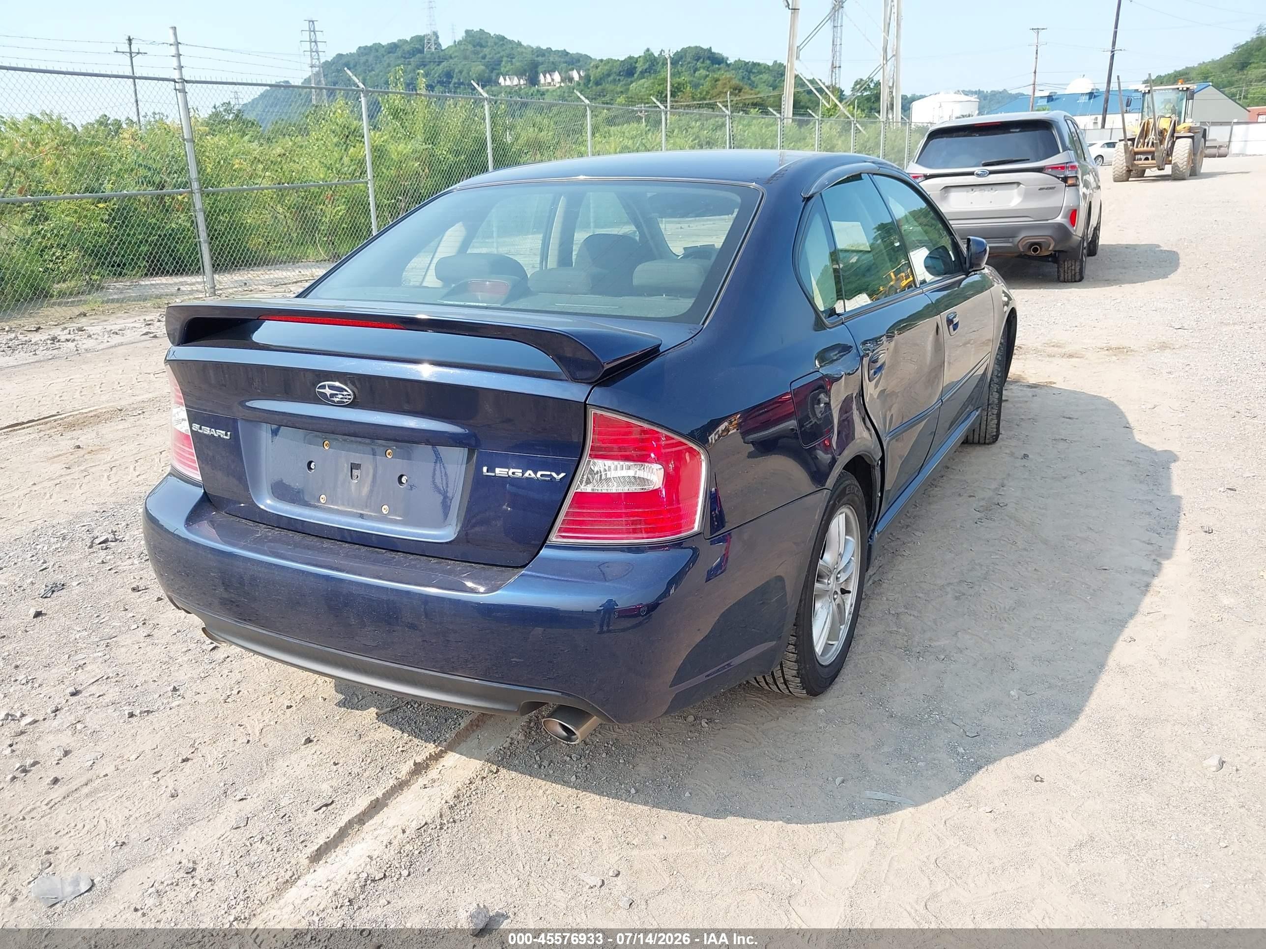 2005 Subaru Legacy 2.5i Blue vin: 4S3BL616657222532