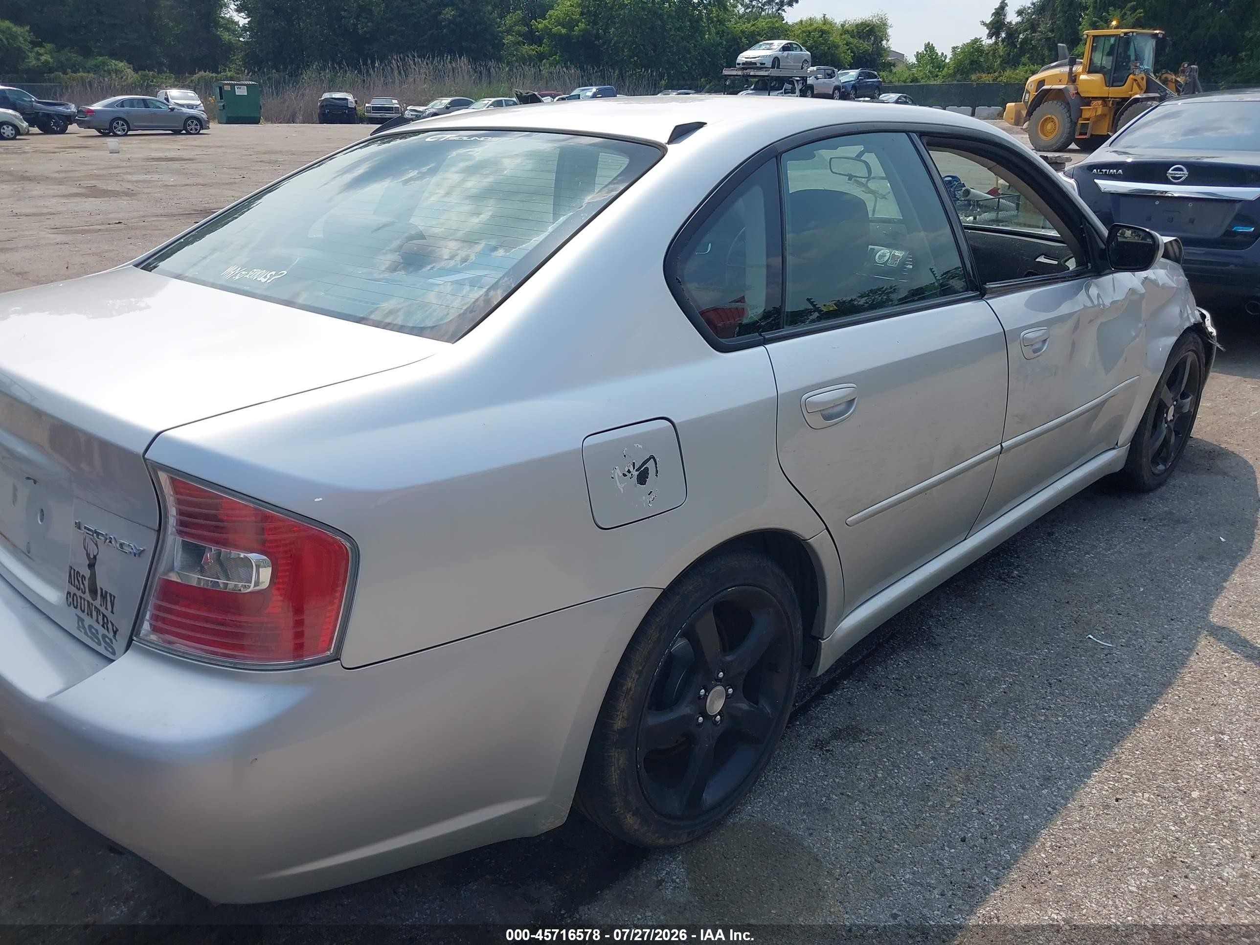 2007 Subaru Legacy 2.5i Серебряный vin: 4S3BL616677203627