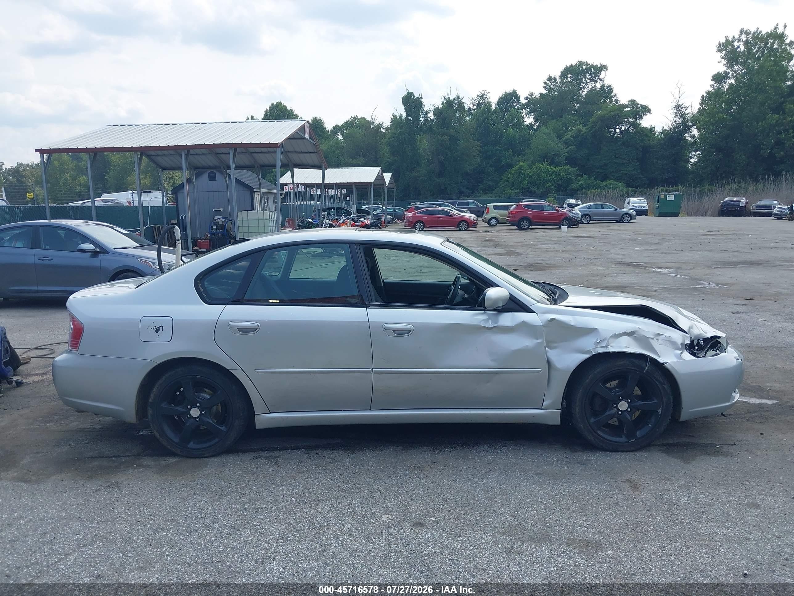 2007 Subaru Legacy 2.5i Серебряный vin: 4S3BL616677203627
