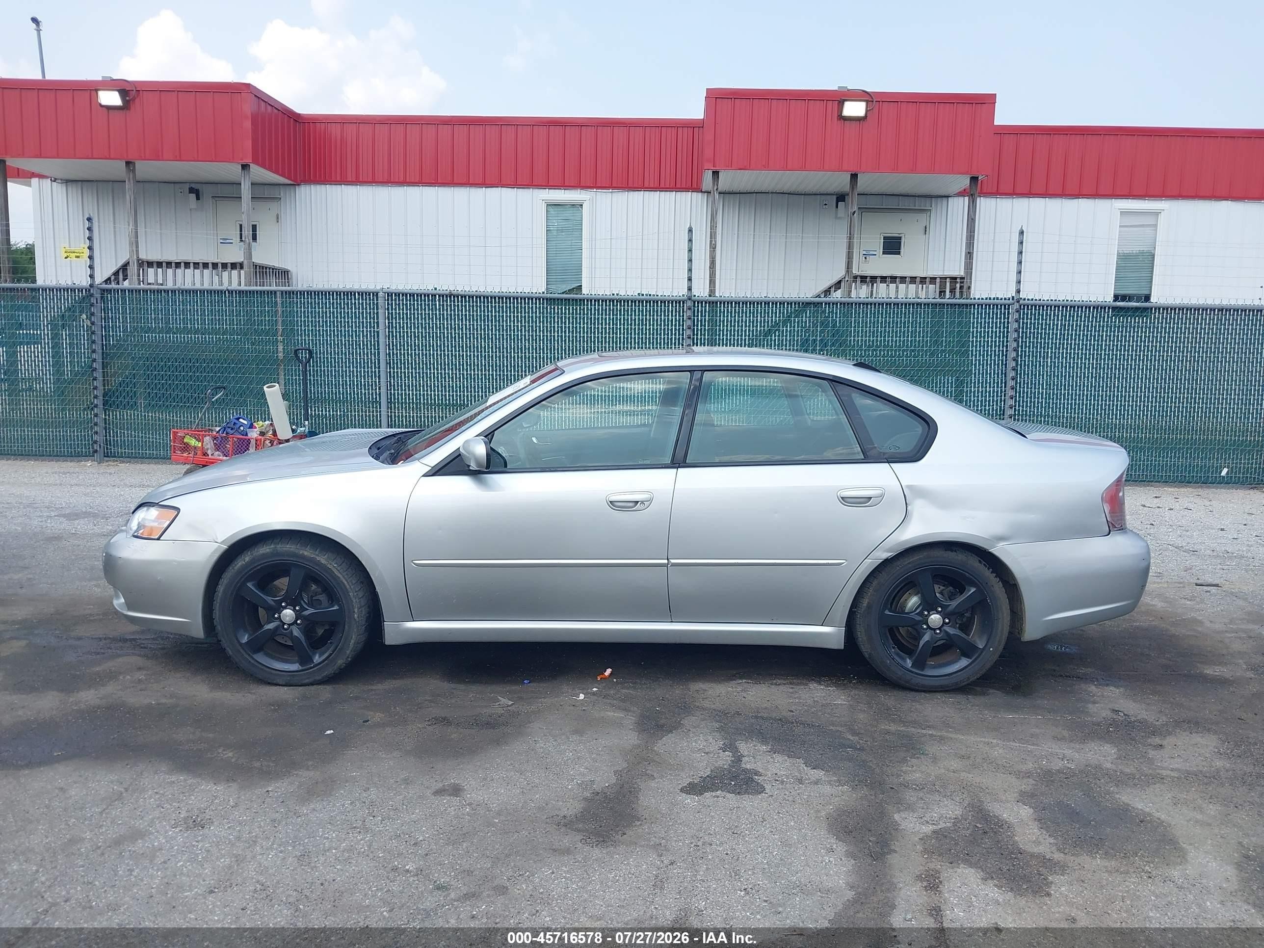 2007 Subaru Legacy 2.5i Серебряный vin: 4S3BL616677203627