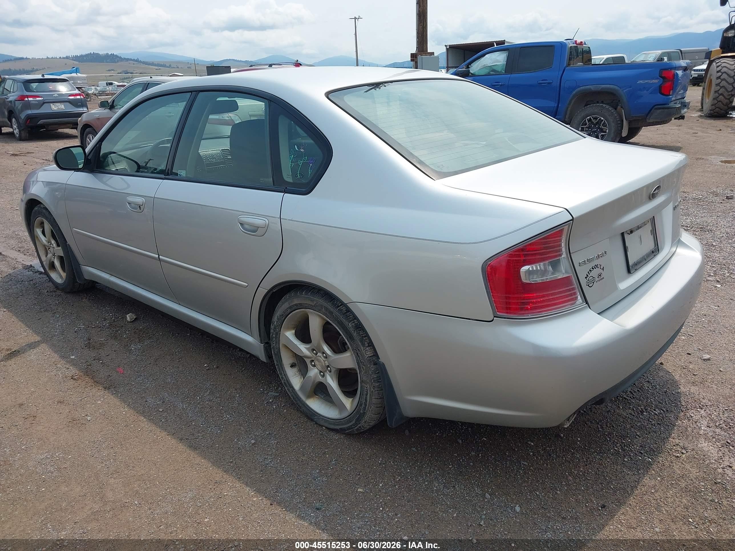 2007 Subaru Legacy 2.5i Silver vin: 4S3BL616677213199