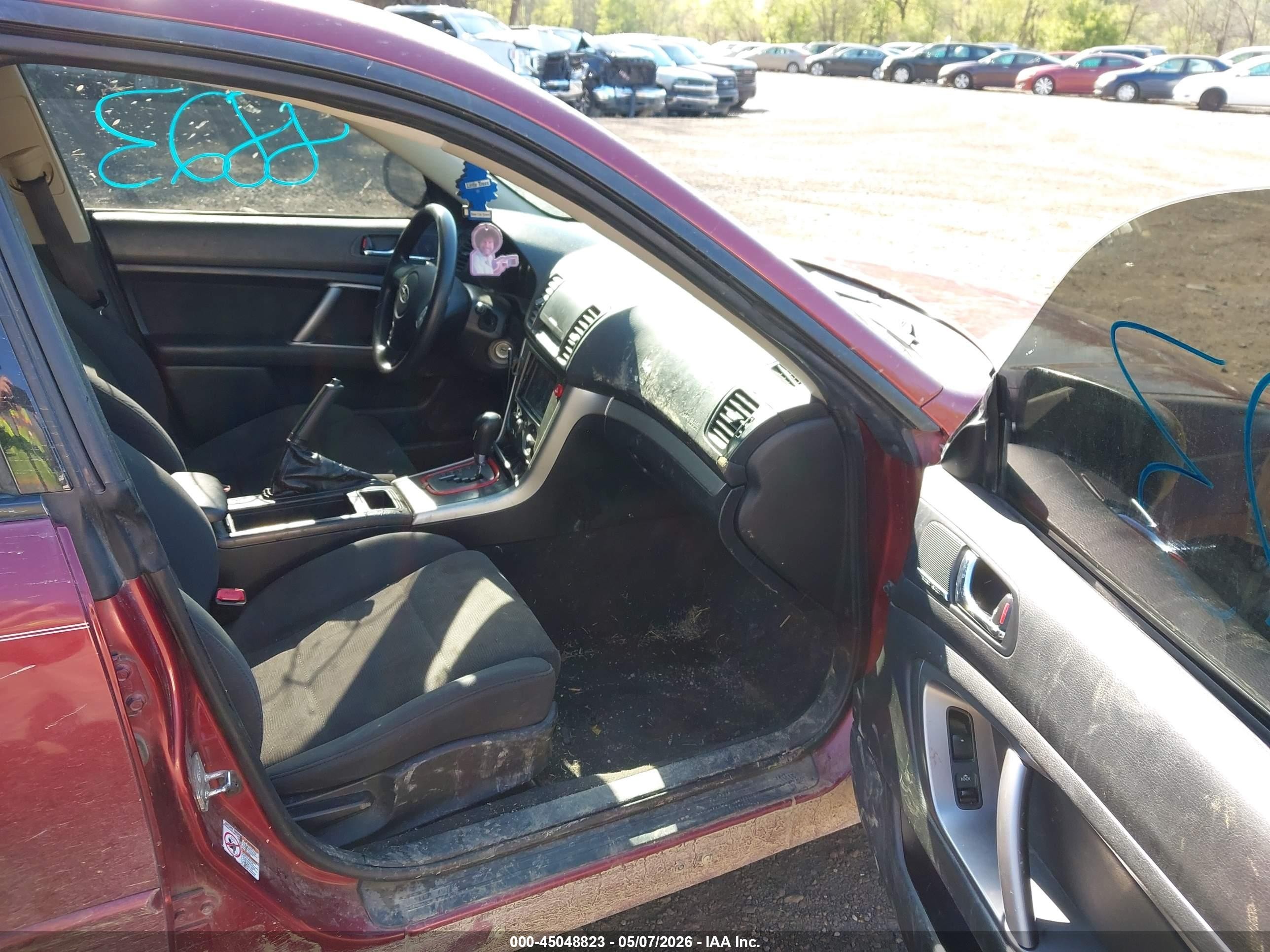 2009 Subaru Legacy 2.5i Красный vin: 4S3BL616697236887