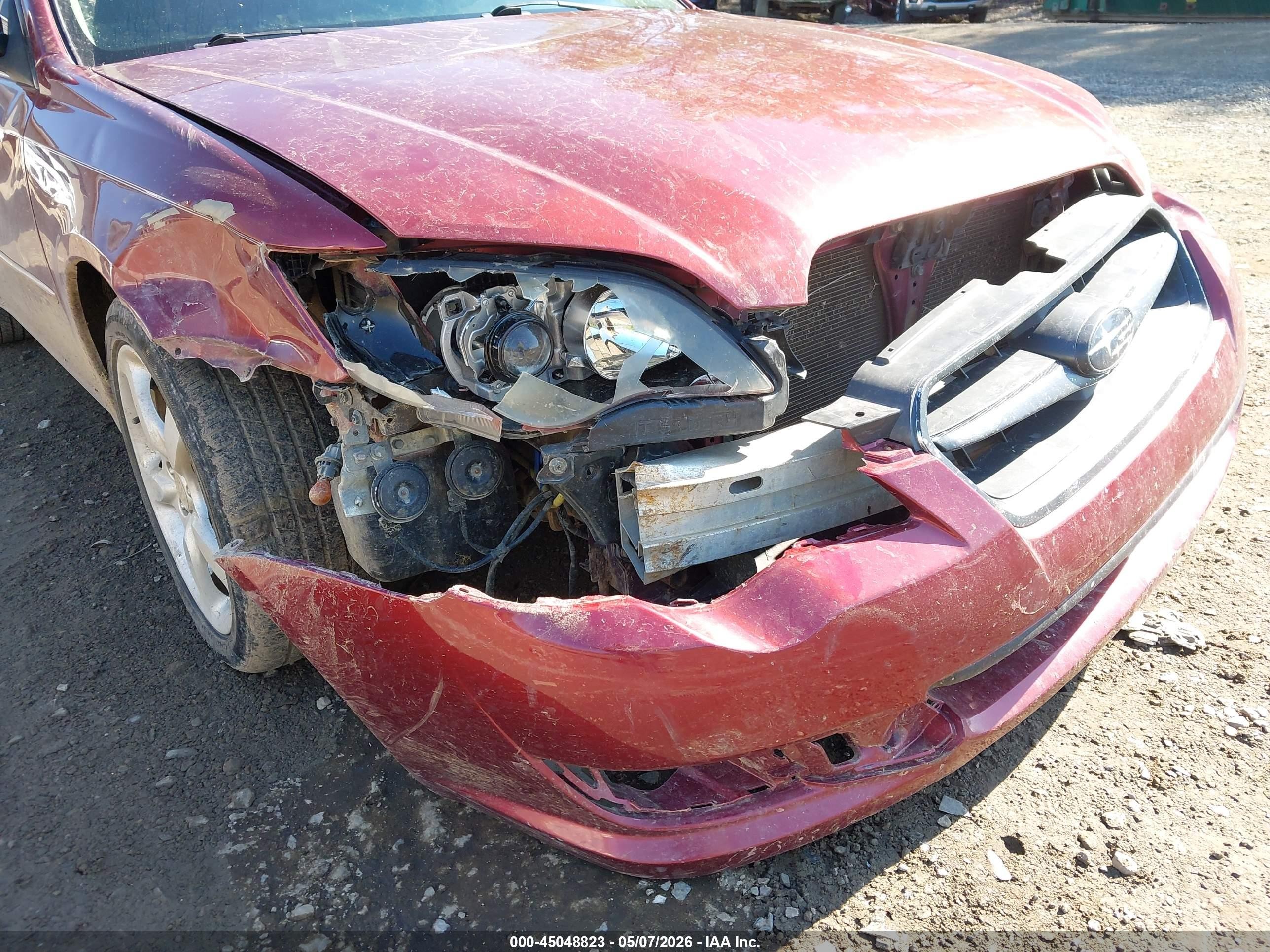 2009 Subaru Legacy 2.5i Красный vin: 4S3BL616697236887