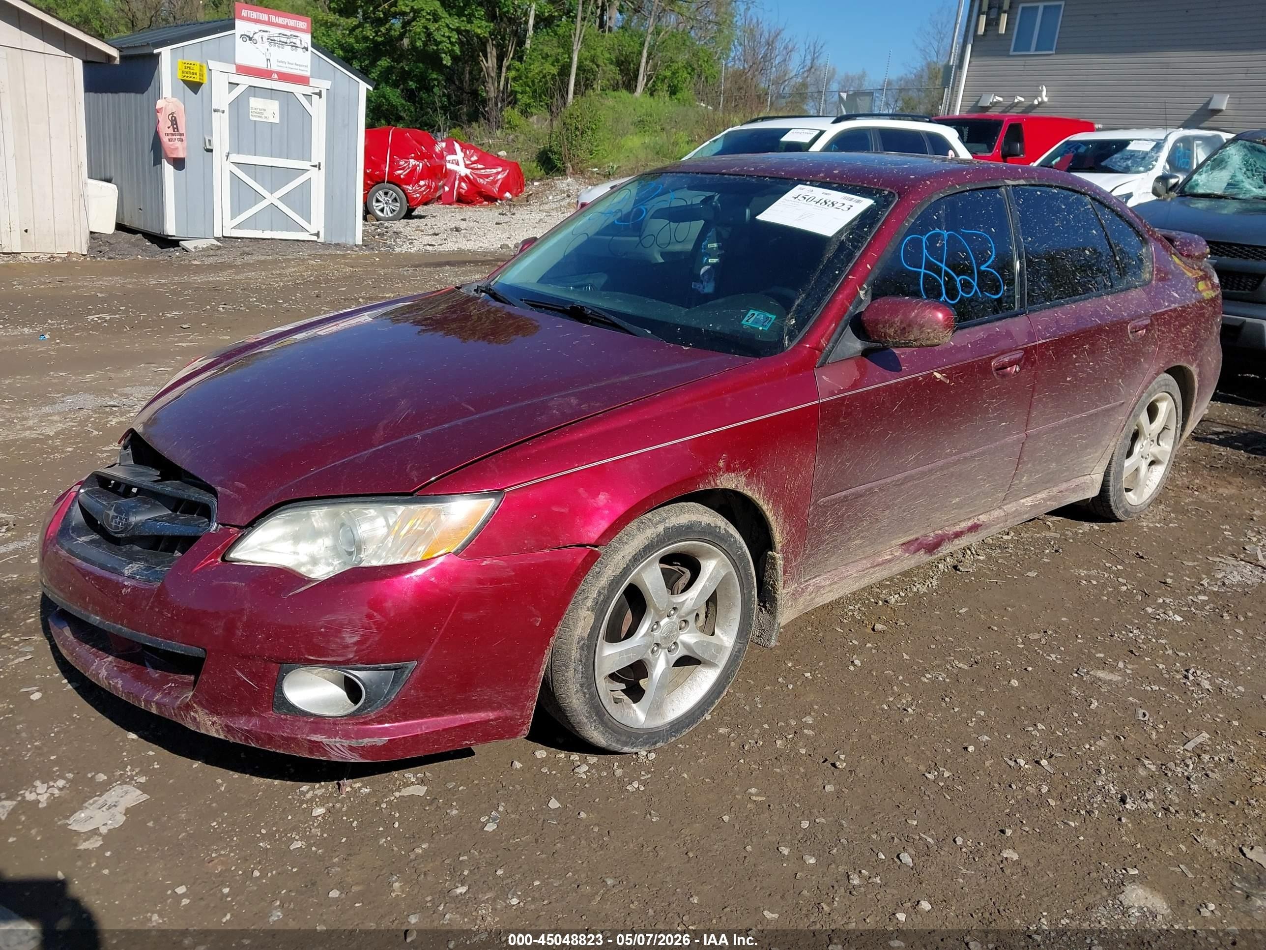 2009 Subaru Legacy 2.5i Красный vin: 4S3BL616697236887