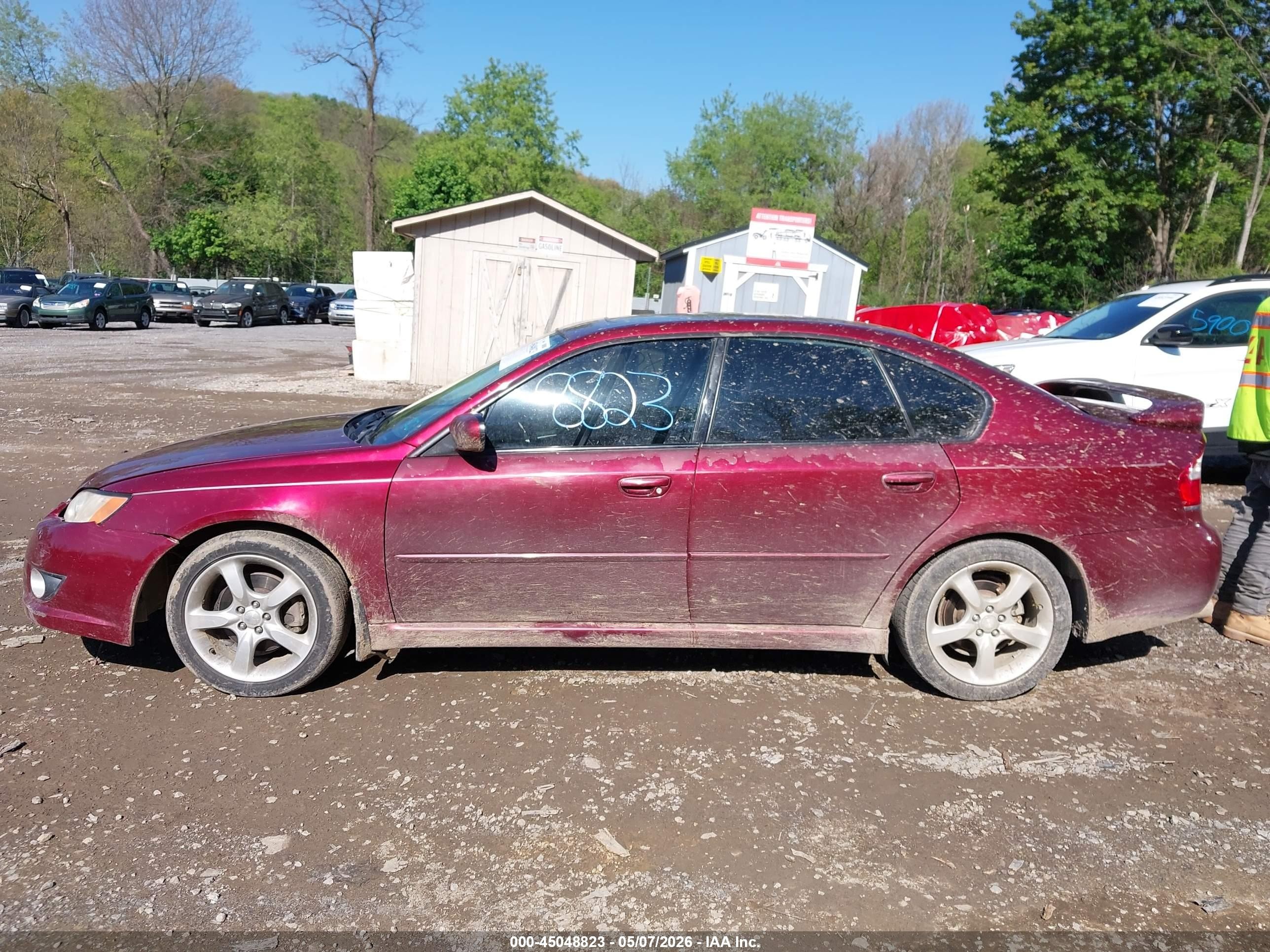 2009 Subaru Legacy 2.5i Красный vin: 4S3BL616697236887