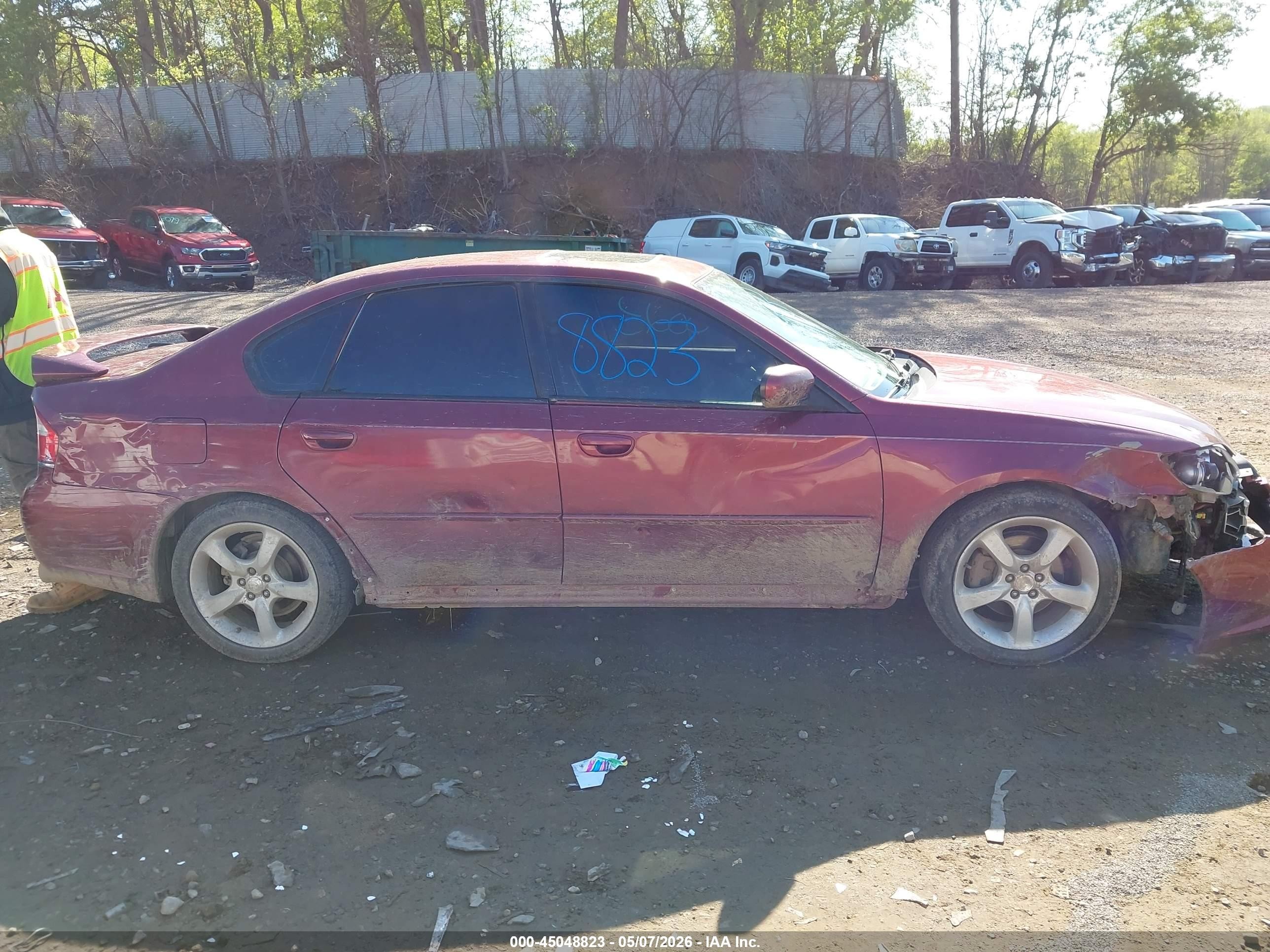 2009 Subaru Legacy 2.5i Красный vin: 4S3BL616697236887