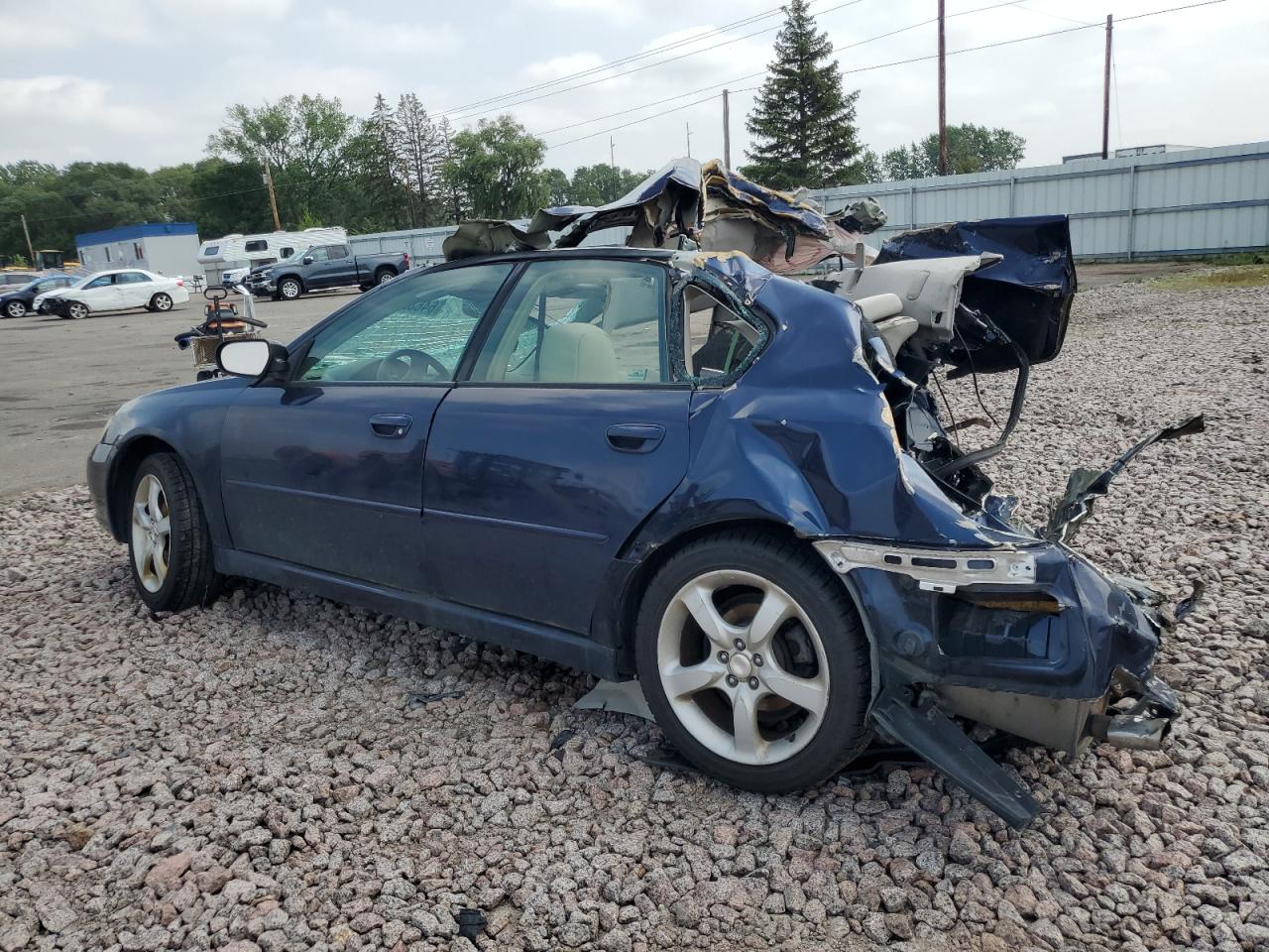 2007 Subaru Legacy 2.5i Blue vin: 4S3BL616777208299