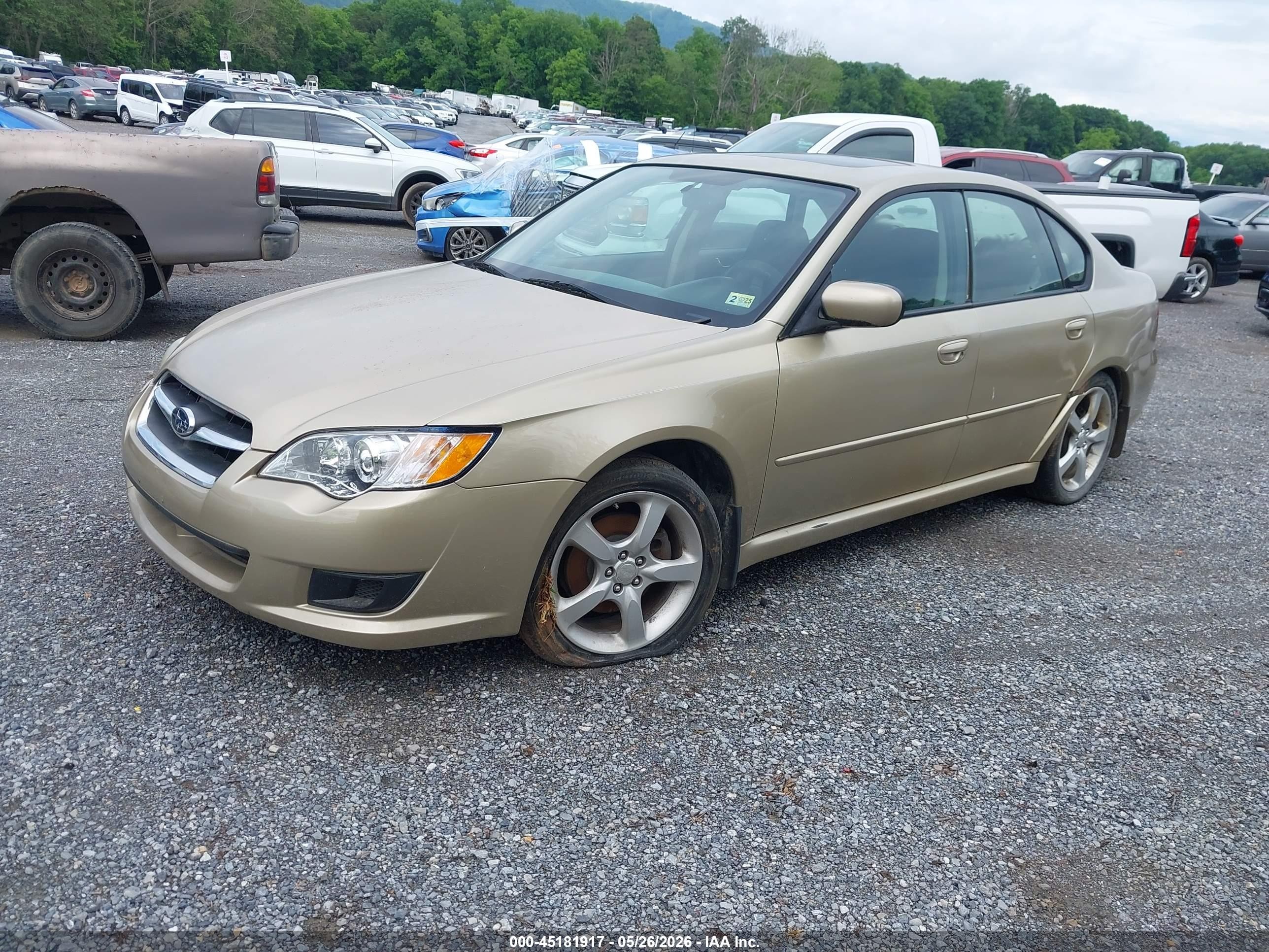 2008 Subaru Legacy 2.5i Gold vin: 4S3BL616786209119
