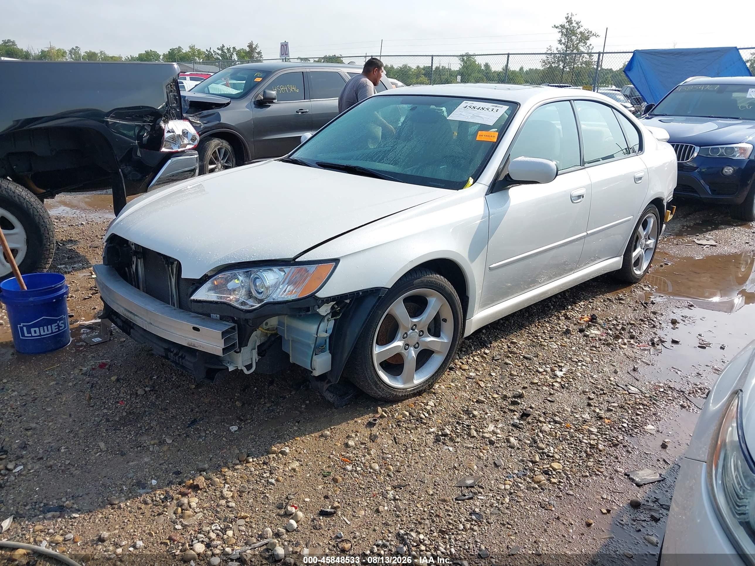 2008 Subaru Legacy 2.5i Белый vin: 4S3BL616787202391