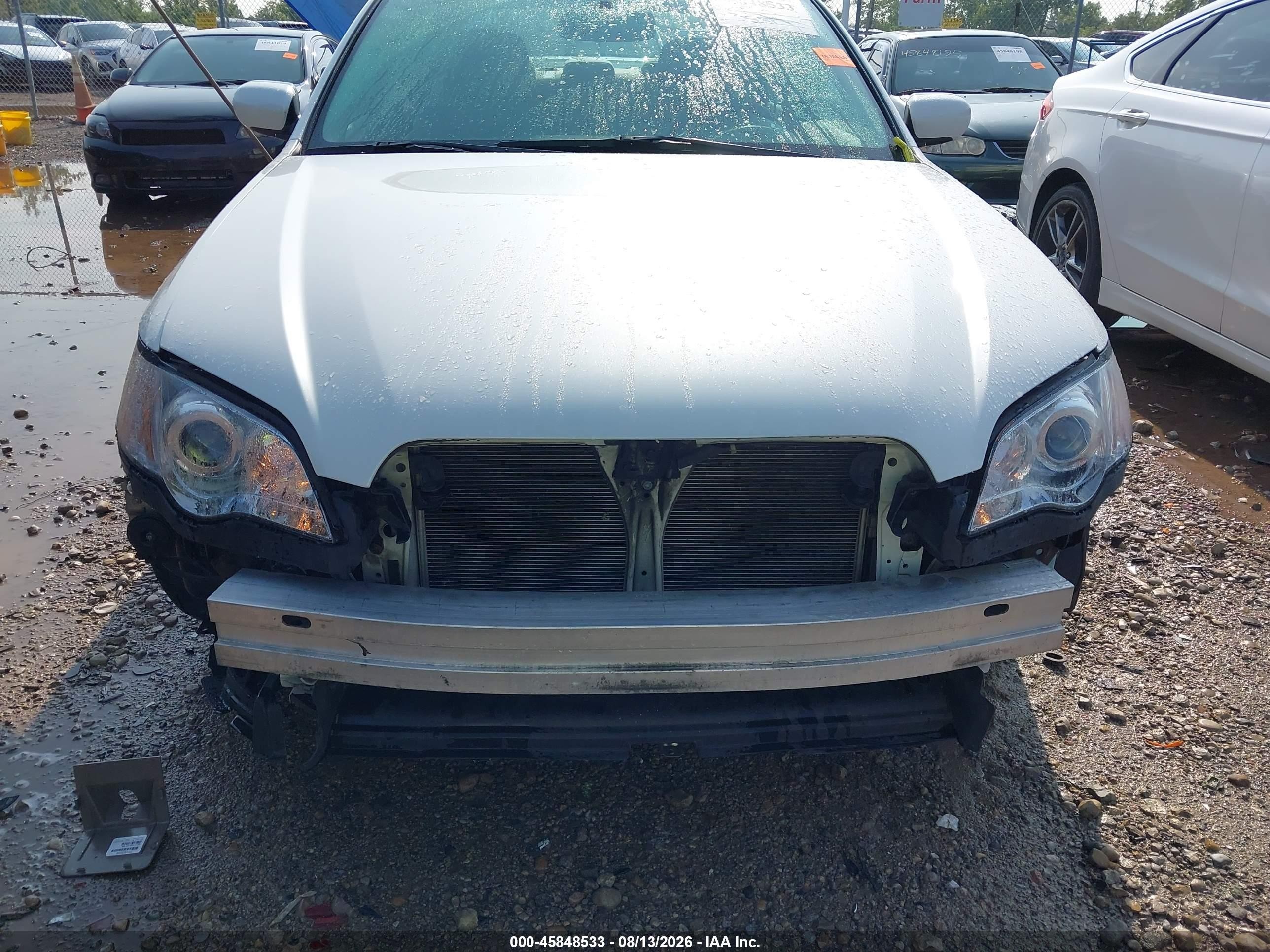 2008 Subaru Legacy 2.5i Белый vin: 4S3BL616787202391