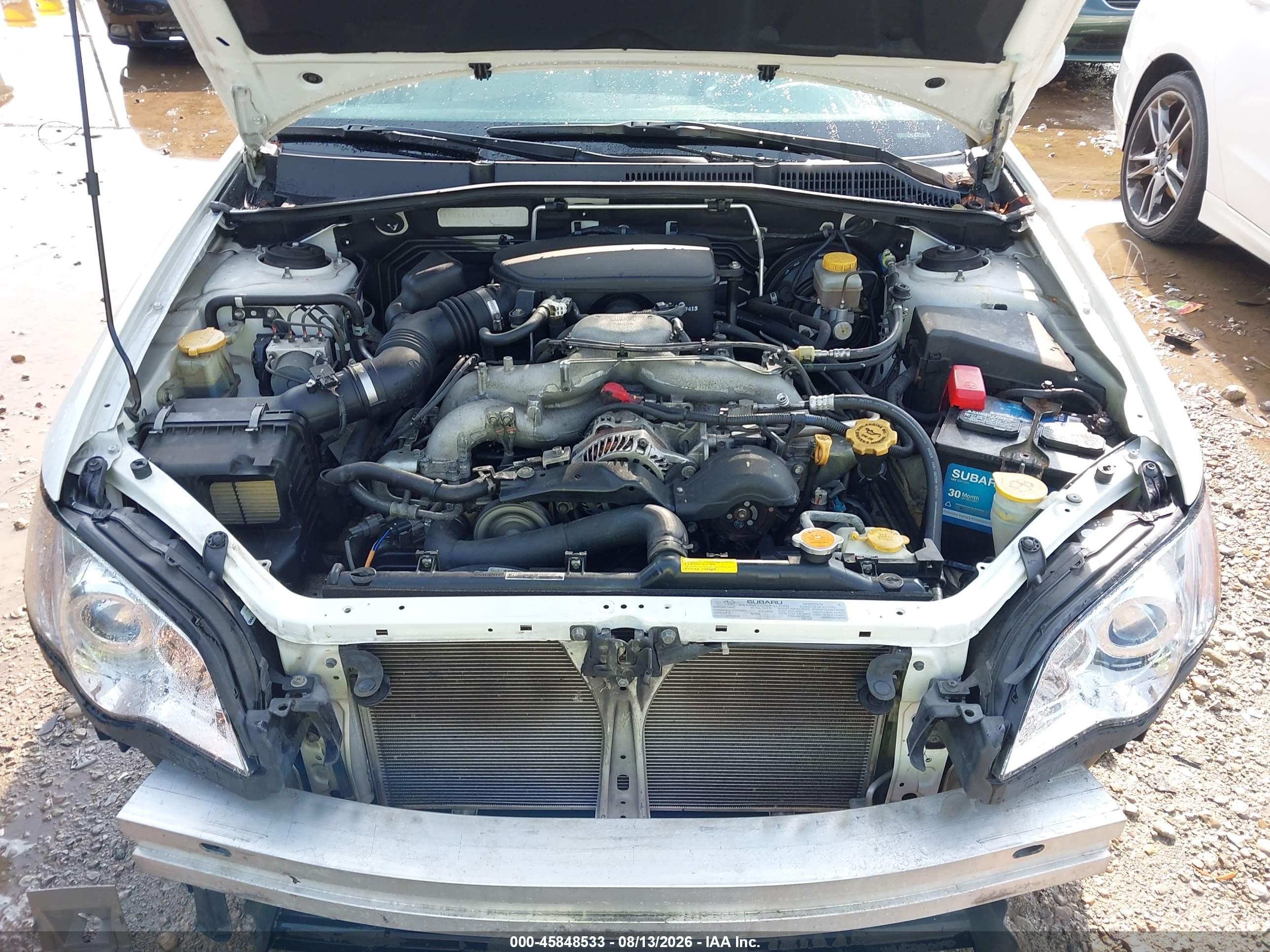 2008 Subaru Legacy 2.5i Белый vin: 4S3BL616787202391