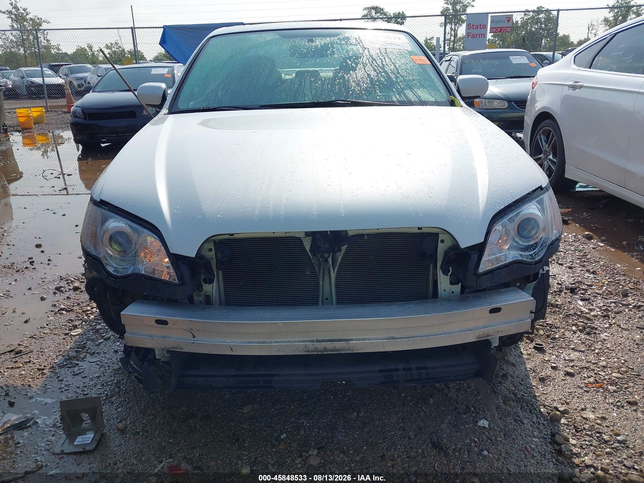 2008 Subaru Legacy 2.5i Белый vin: 4S3BL616787202391