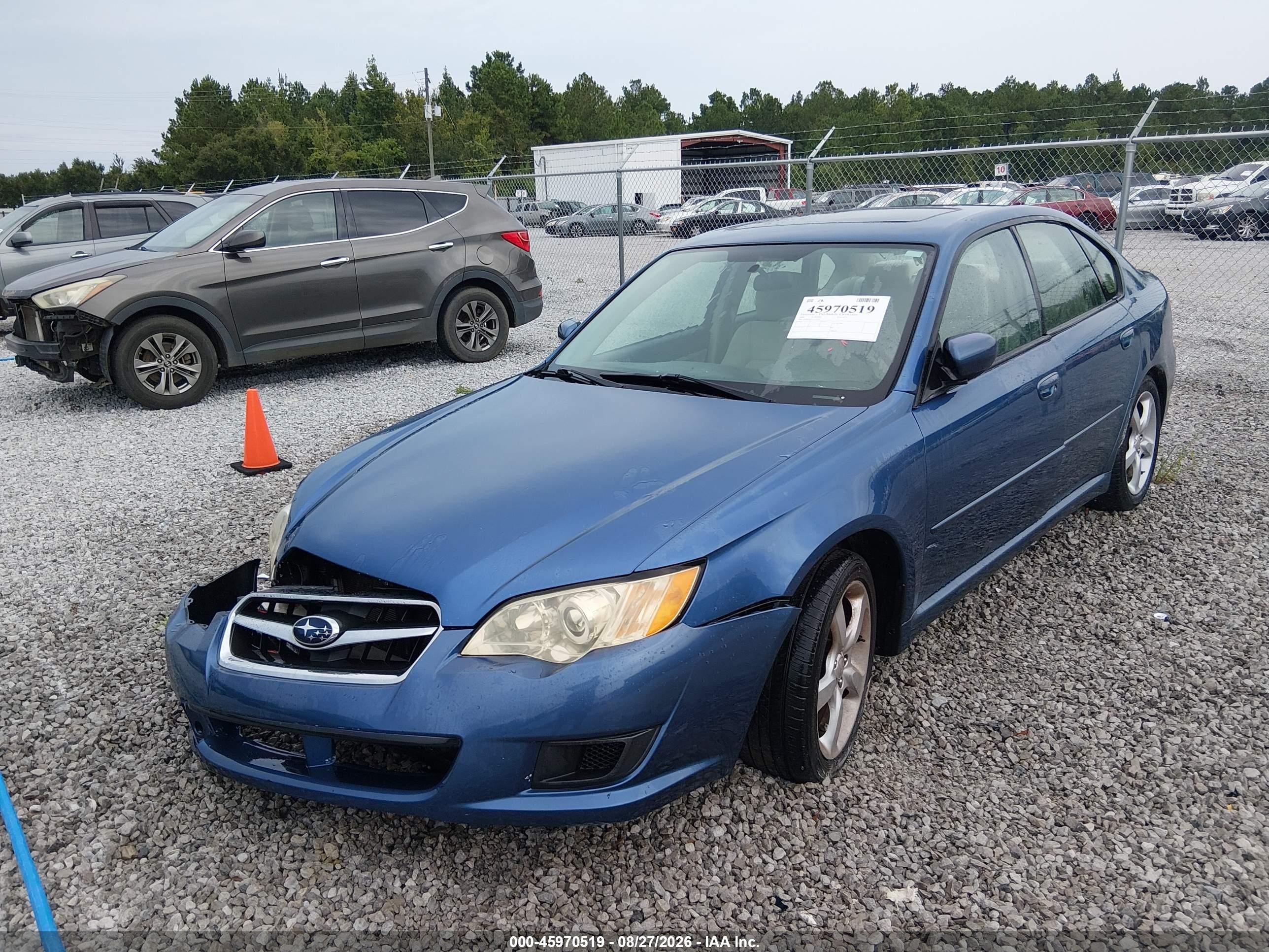 2009 Subaru Legacy 2.5i Blue vin: 4S3BL616797212405
