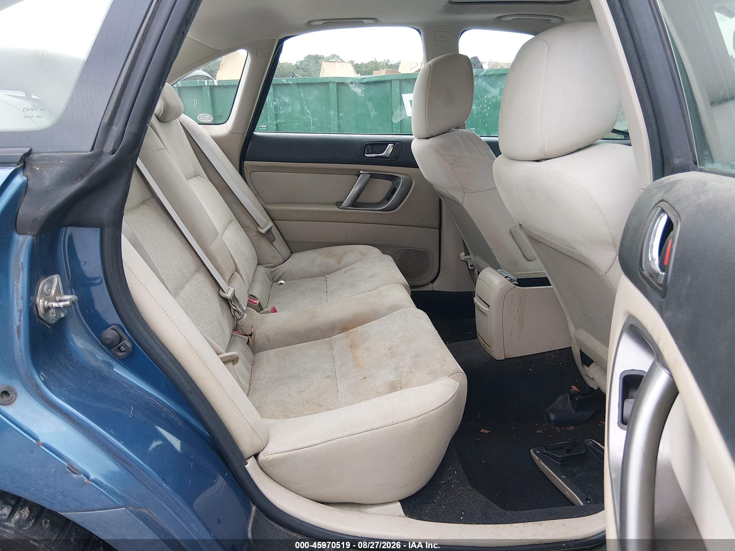 2009 Subaru Legacy 2.5i Blue vin: 4S3BL616797212405